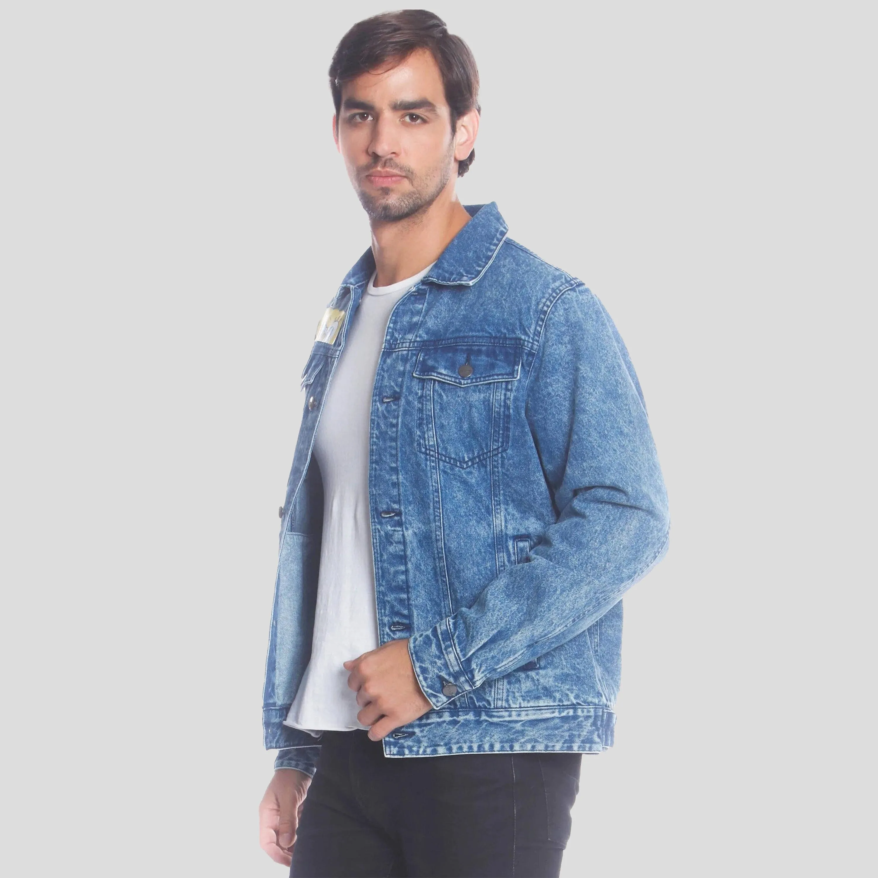 Men's SpongeBob Nickelodeon Denim Jacket - FINAL SALE sold by Members Only product image thumbnail 3