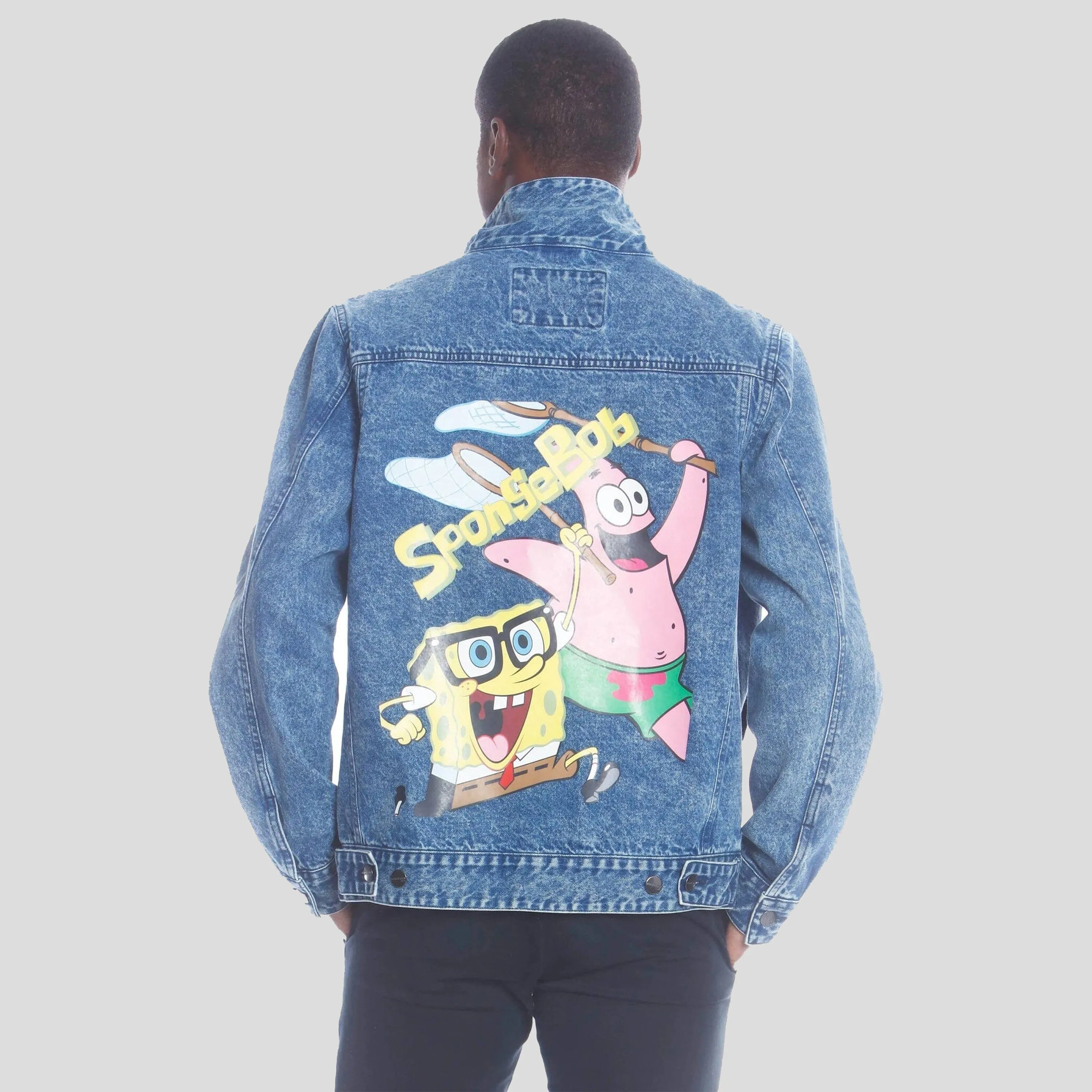 Men's SpongeBob Nickelodeon Denim Jacket - FINAL SALE sold by Members Only product image thumbnail 5