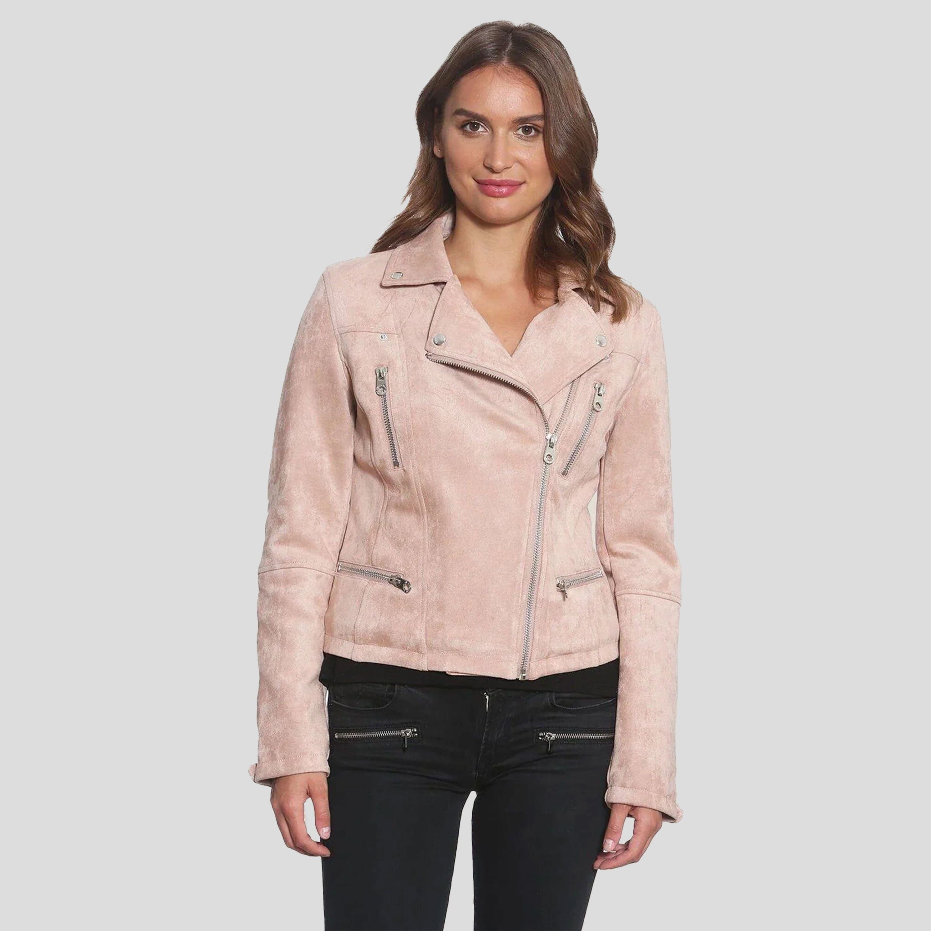 Women's Faux Suede Biker Jacket - FINAL SALE sold by Members Only product image thumbnail 2