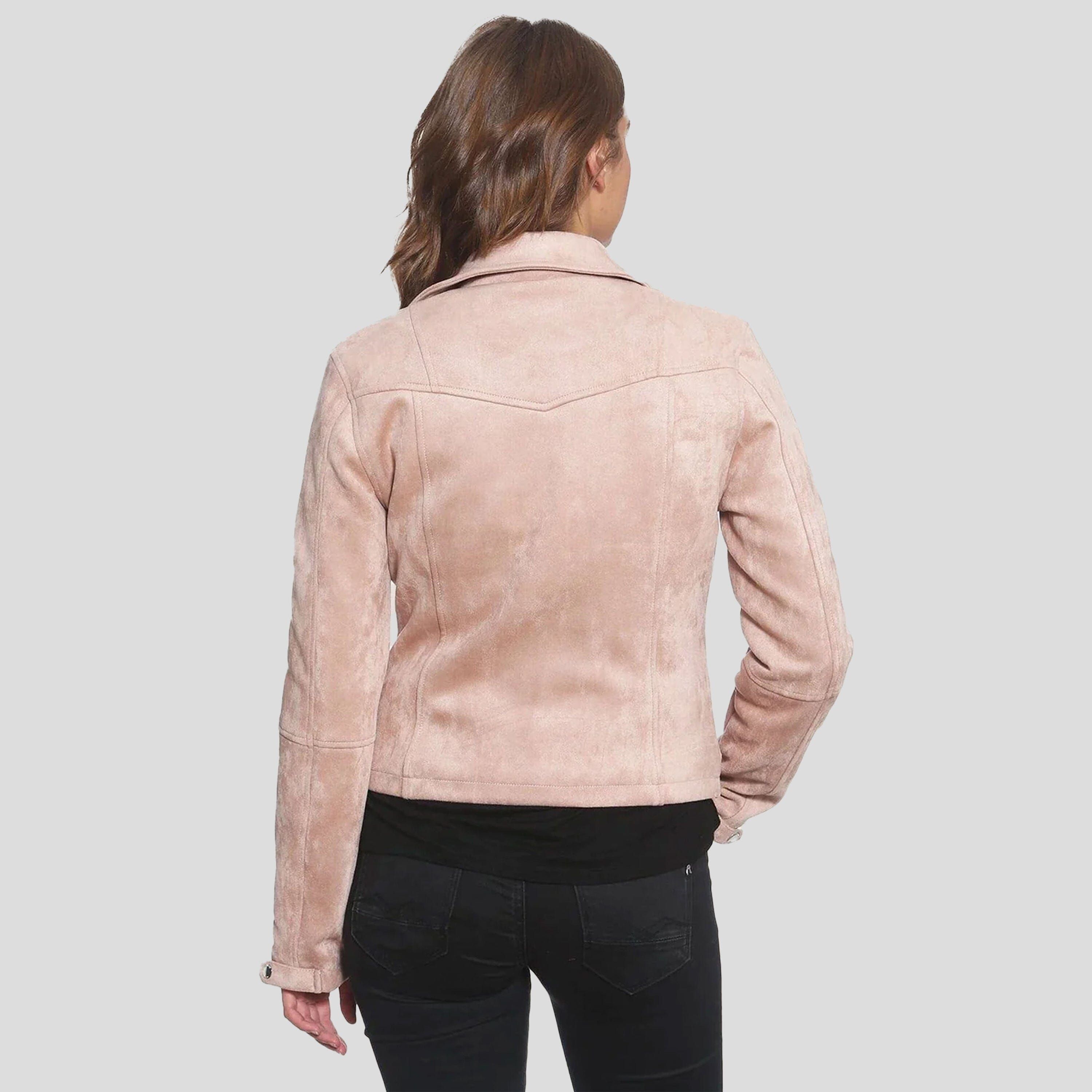 Women's Faux Suede Biker Jacket - FINAL SALE sold by Members Only product image thumbnail 3