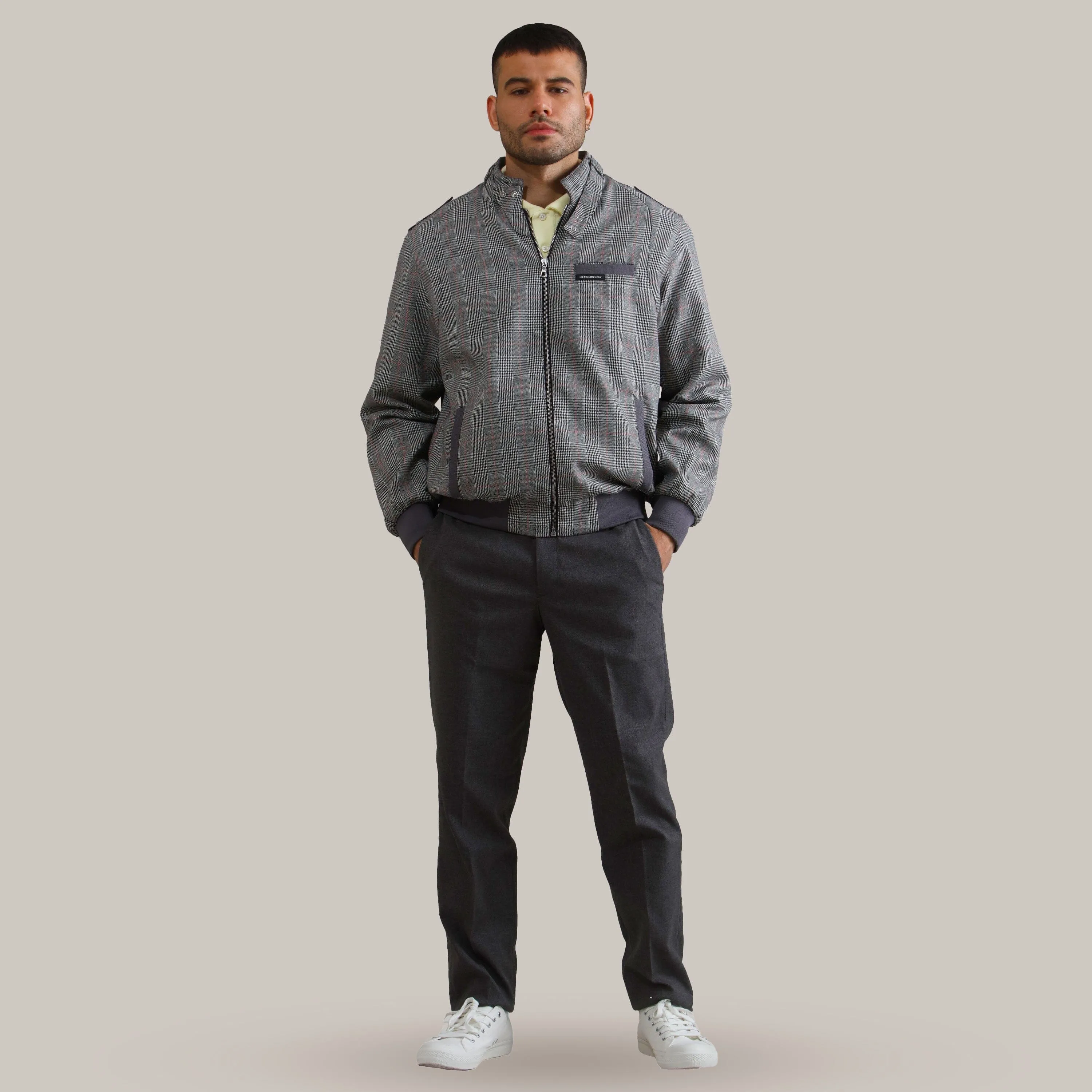 Men's Anderson Glen Plaid Iconic Racer Jacket sold by Members Only product image thumbnail 2