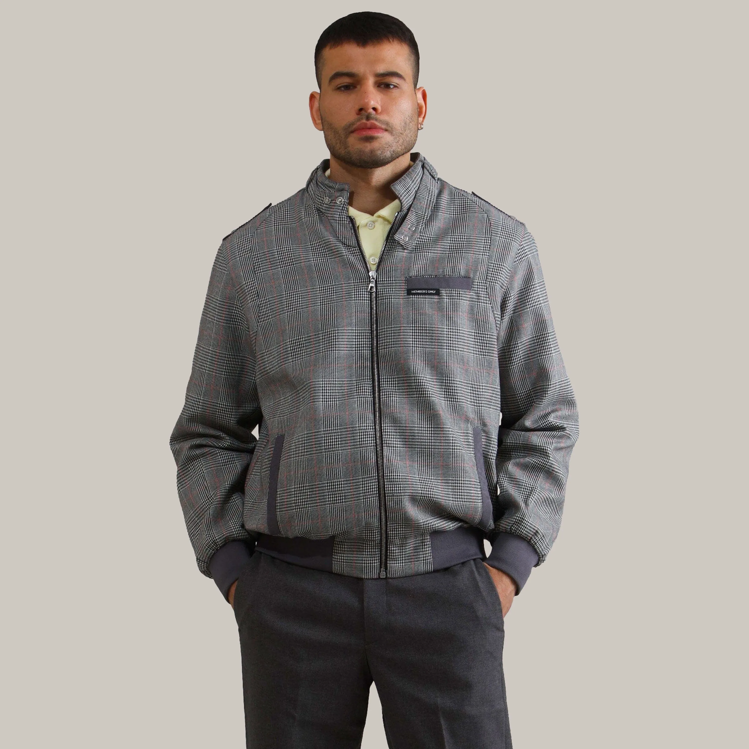 Men's Anderson Glen Plaid Iconic Racer Jacket sold by Members Only product image thumbnail 5