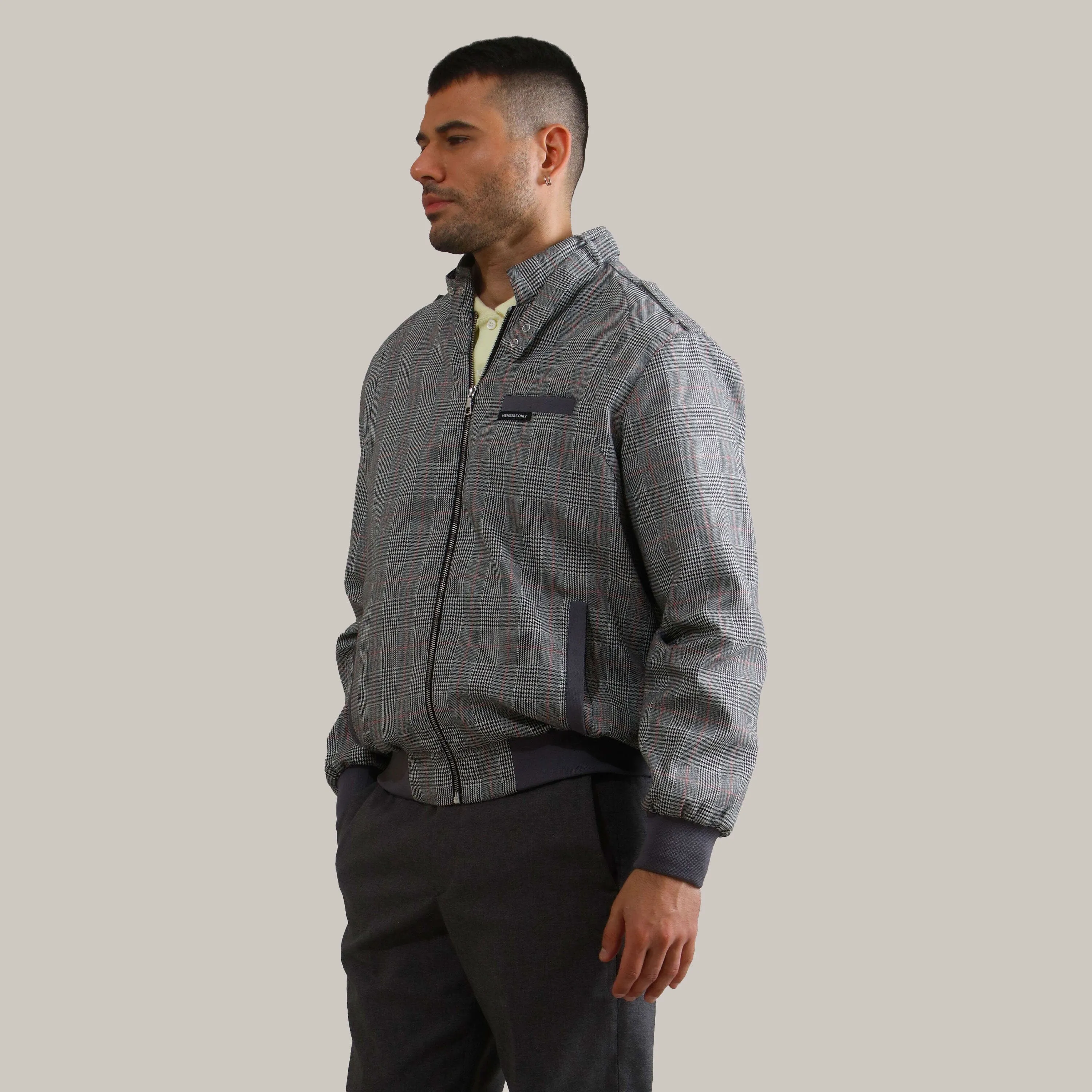 Men's Anderson Glen Plaid Iconic Racer Jacket sold by Members Only product image thumbnail 4