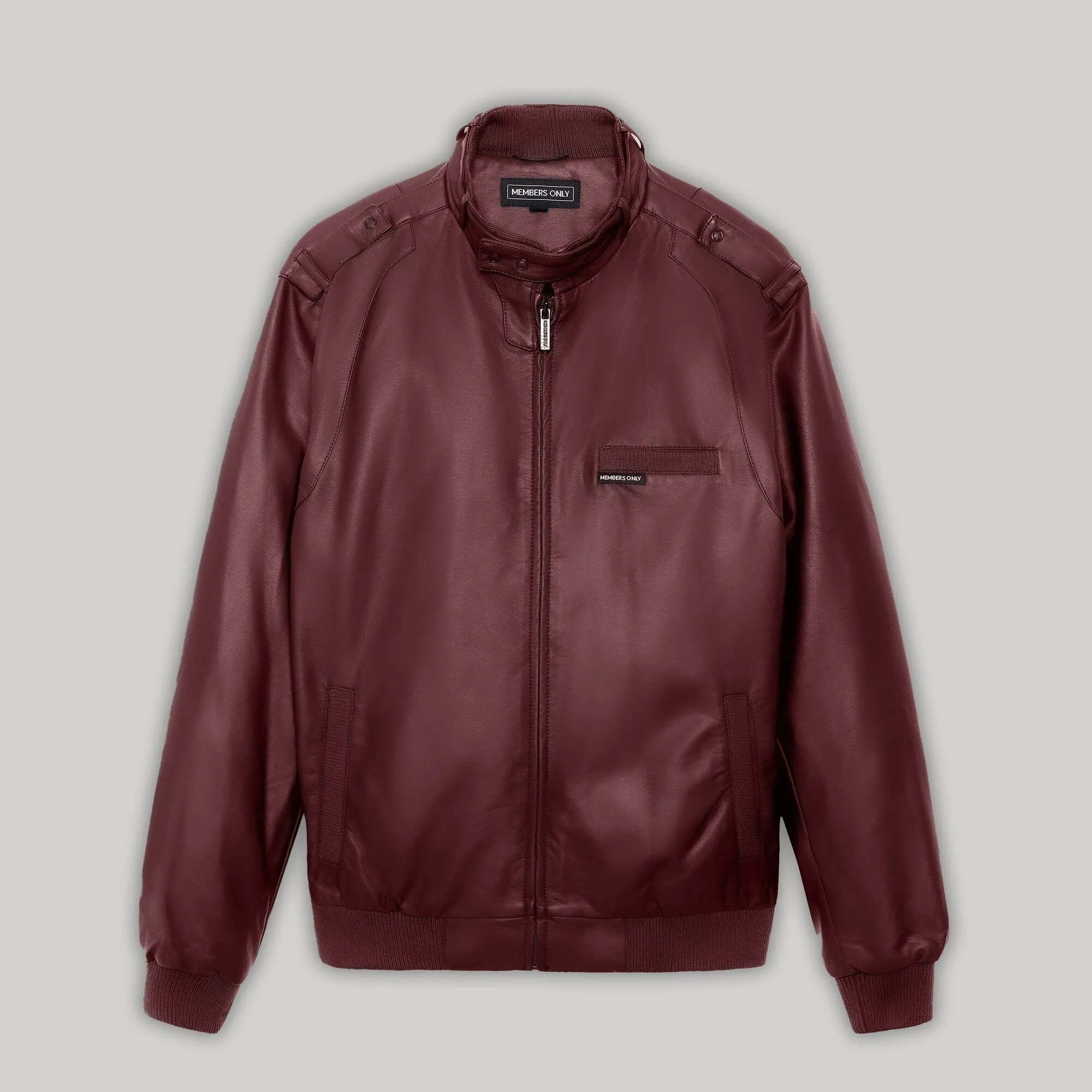 Men's Faux Leather Iconic Racer Jacket sold by Members Only product image thumbnail 4