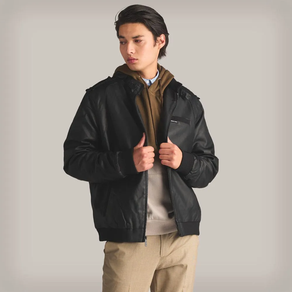 Men's Faux Leather Iconic Racer Jacket sold by Members Only
