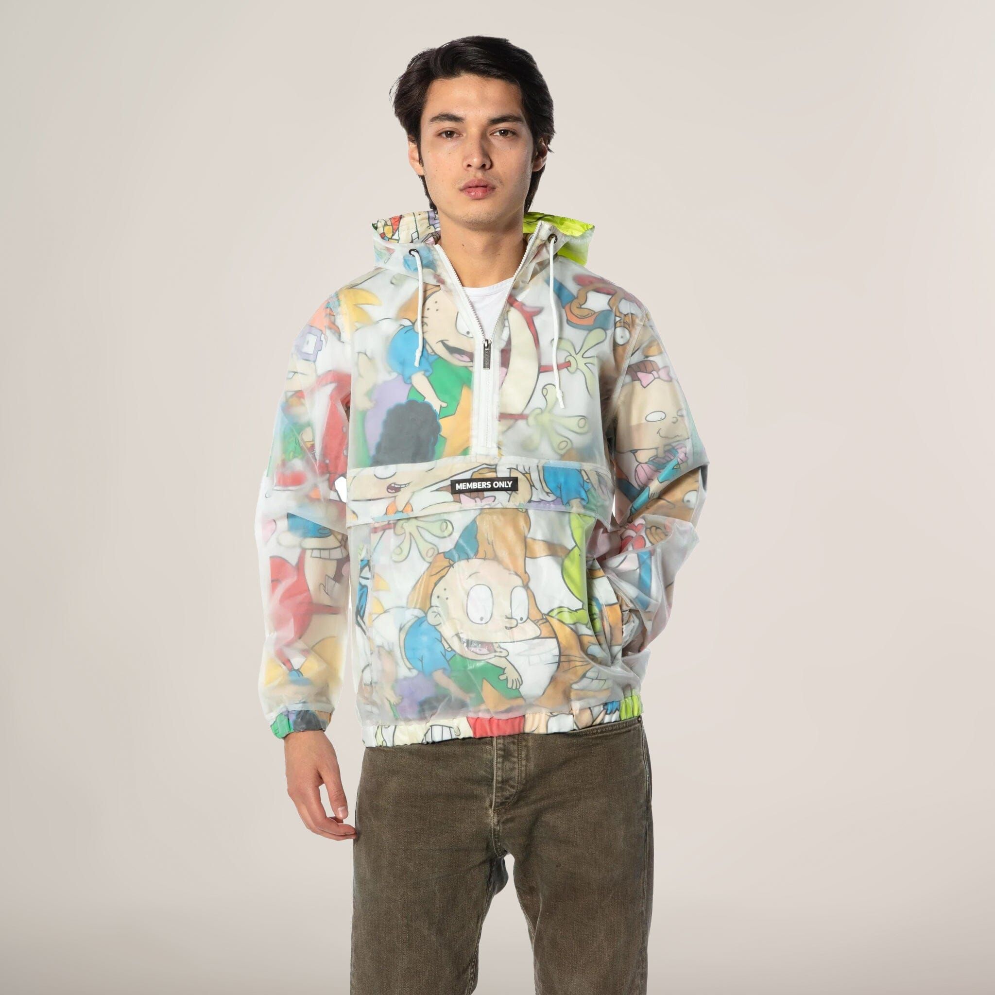 Men's Translucent Nickelodeon Collab Popover Jacket - FINAL SALE sold by Members Only