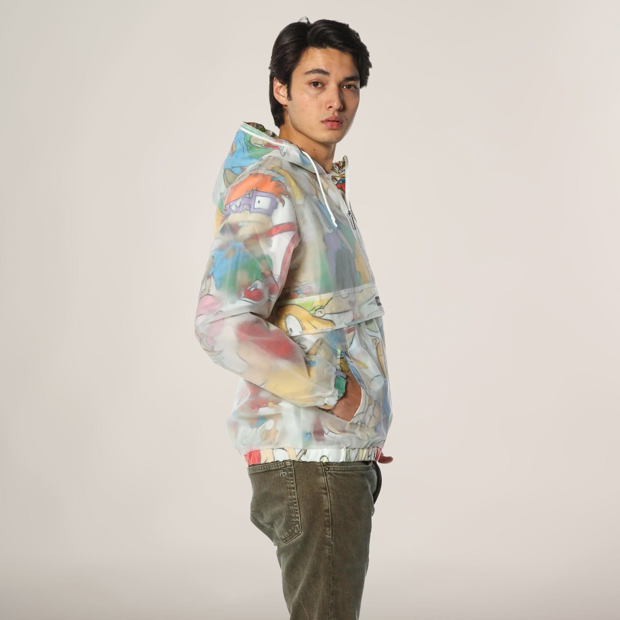Men's Translucent Nickelodeon Collab Popover Jacket - FINAL SALE sold by Members Only product image thumbnail 2