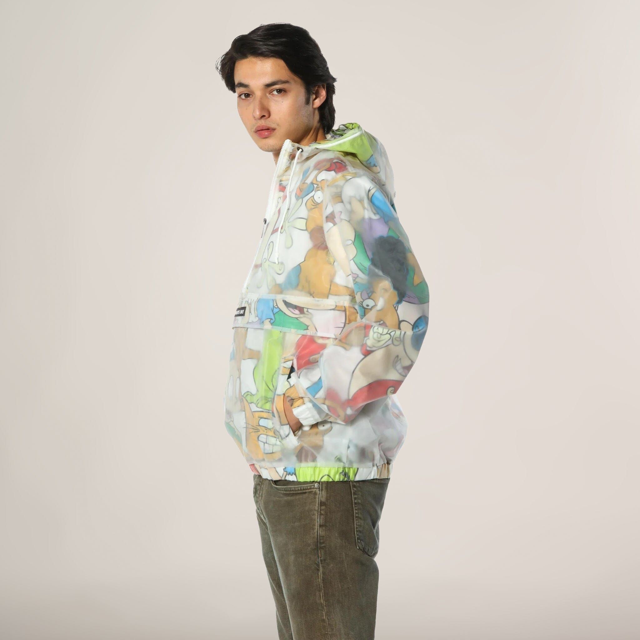 Men's Translucent Nickelodeon Collab Popover Jacket - FINAL SALE sold by Members Only product image thumbnail 3