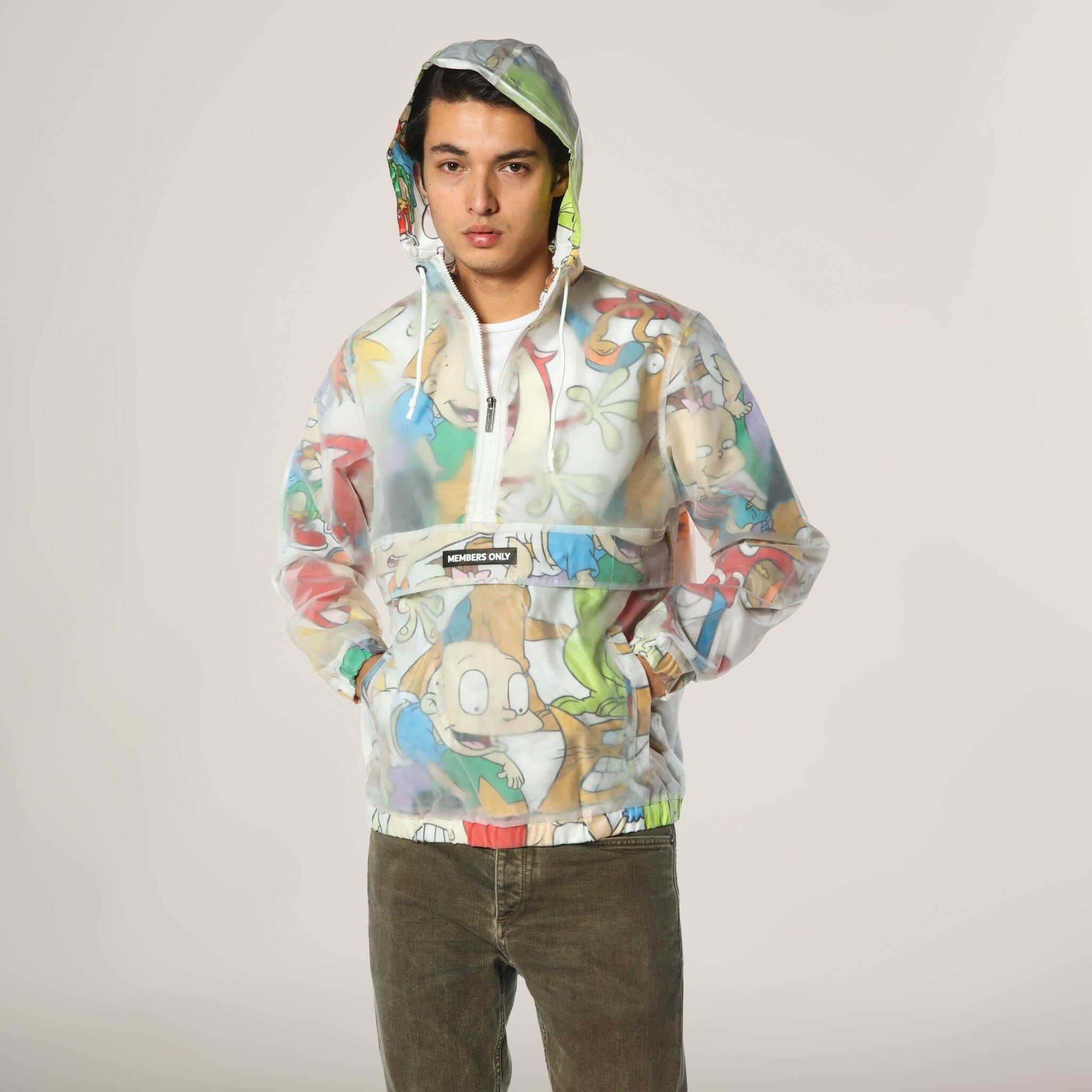 Men's Translucent Nickelodeon Collab Popover Jacket - FINAL SALE sold by Members Only product image thumbnail 5