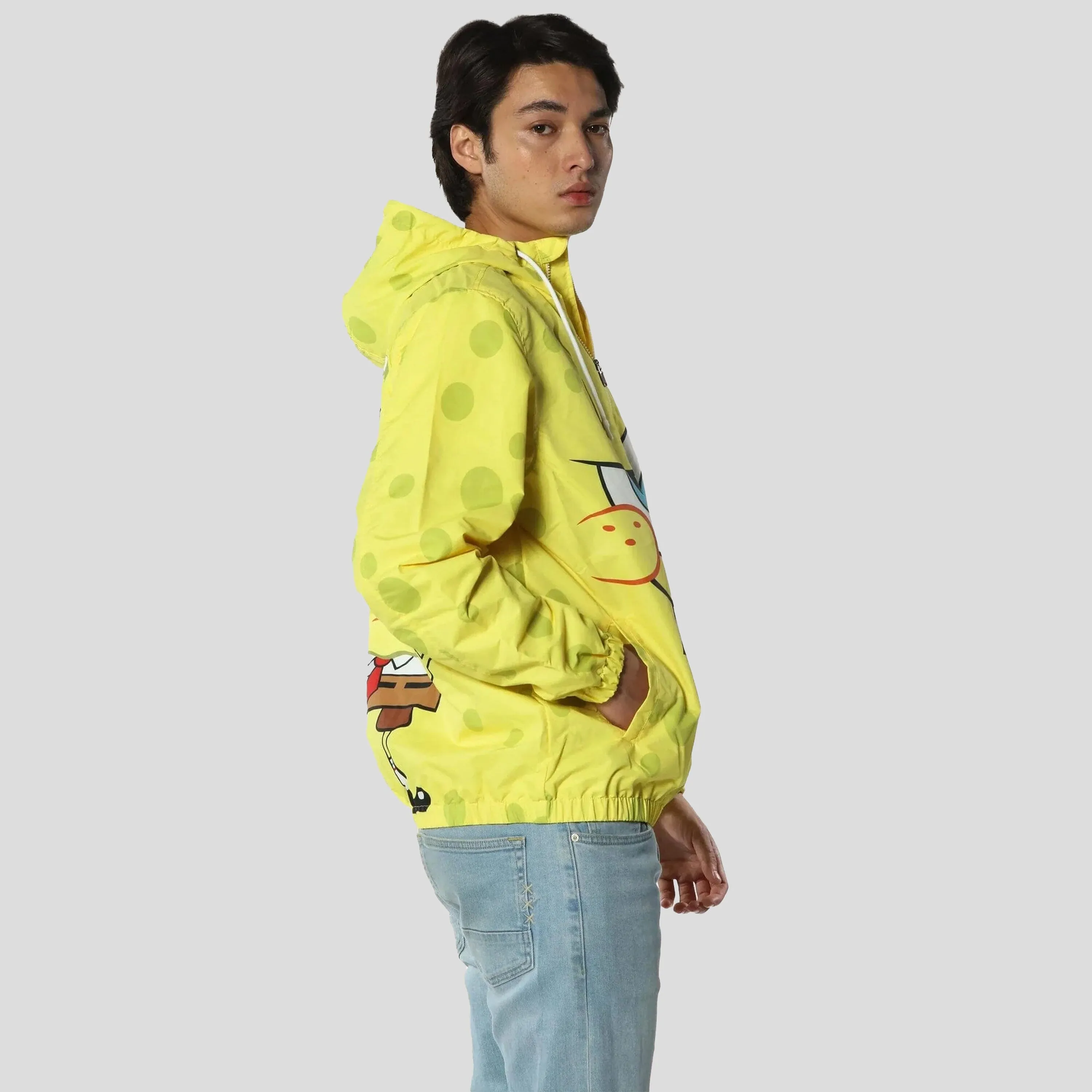 Men's Spongebob Windbreaker Jacket - FINAL SALE sold by Members Only product image thumbnail 4