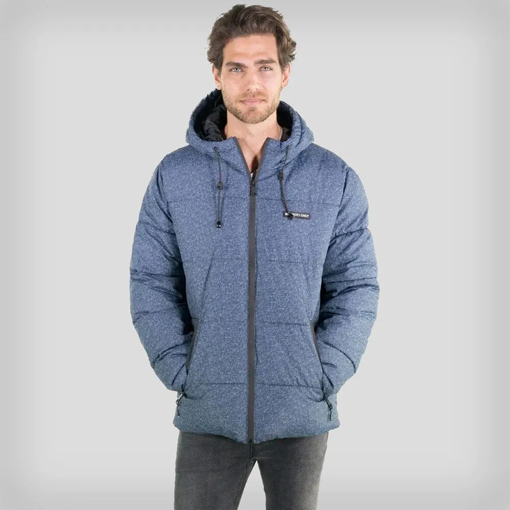 Men's Heather Print Puffer Jacket - FINAL SALE sold by Members Only
