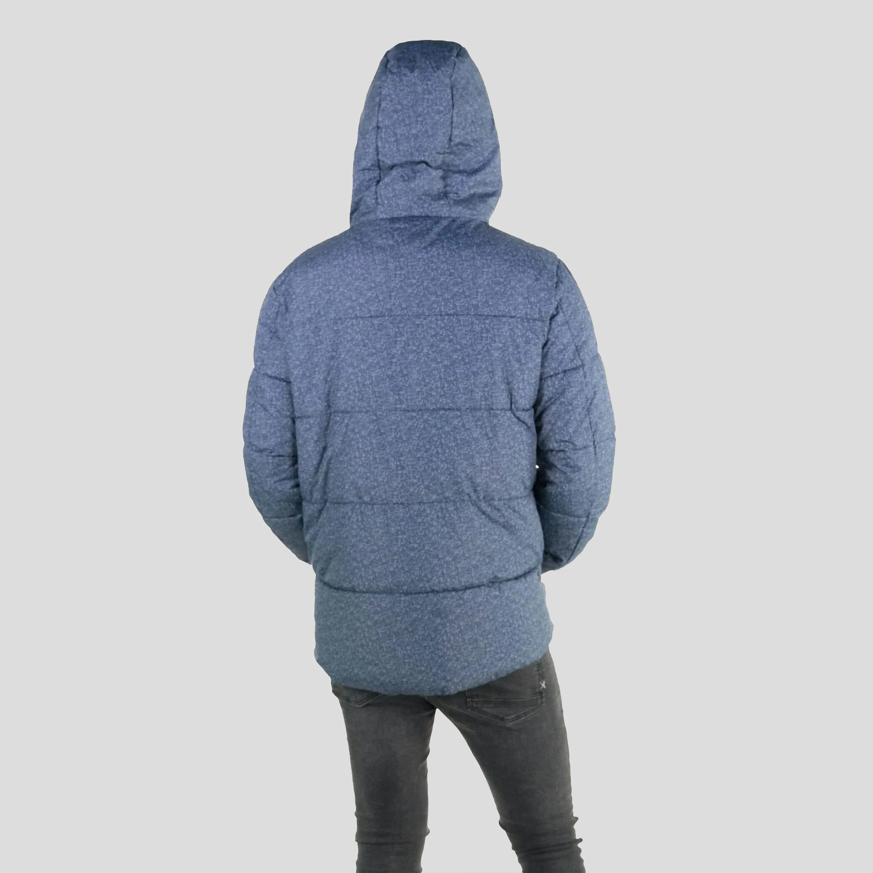 Men's Heather Print Puffer Jacket - FINAL SALE sold by Members Only product image thumbnail 4