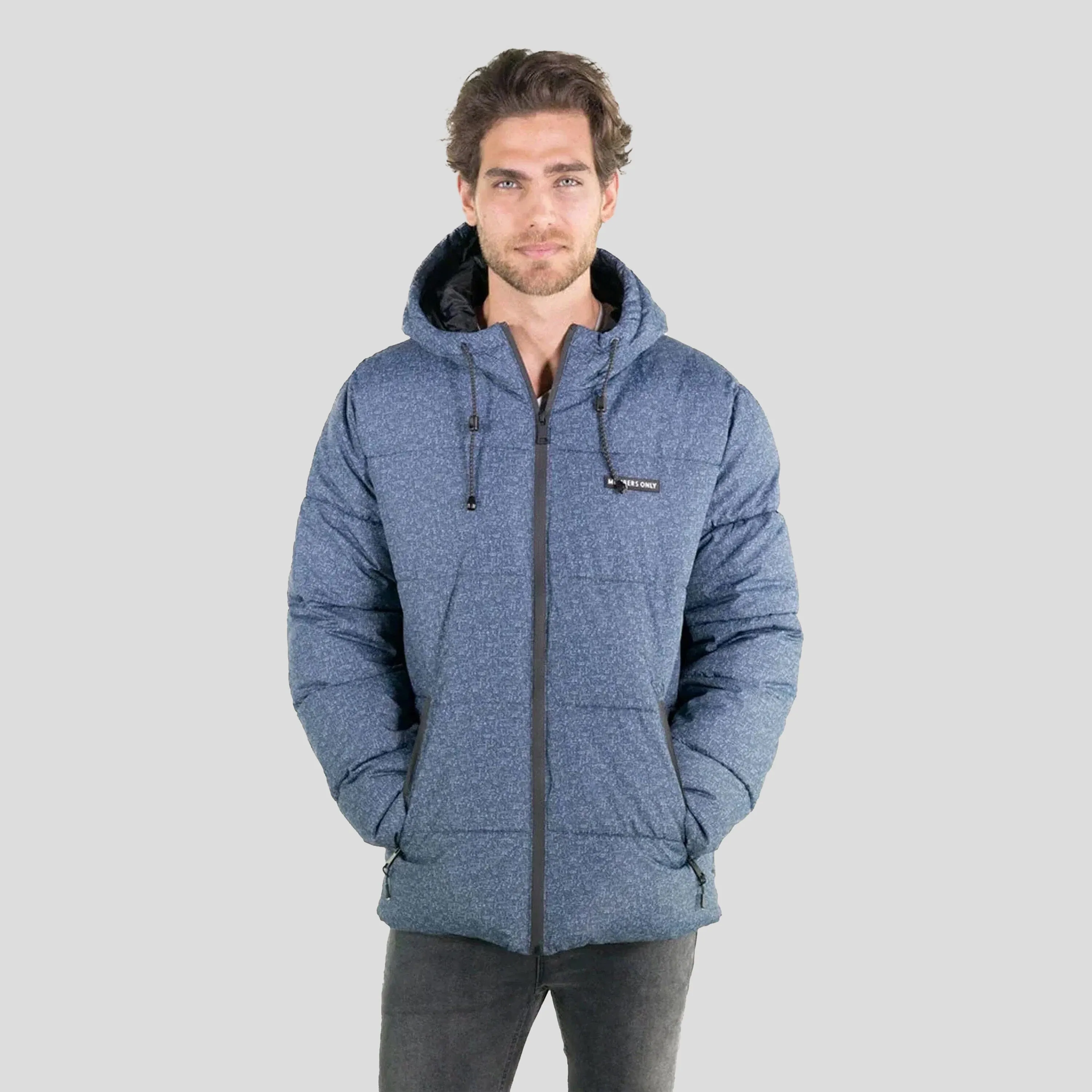 Men's Heather Print Puffer Jacket - FINAL SALE sold by Members Only product image thumbnail 2