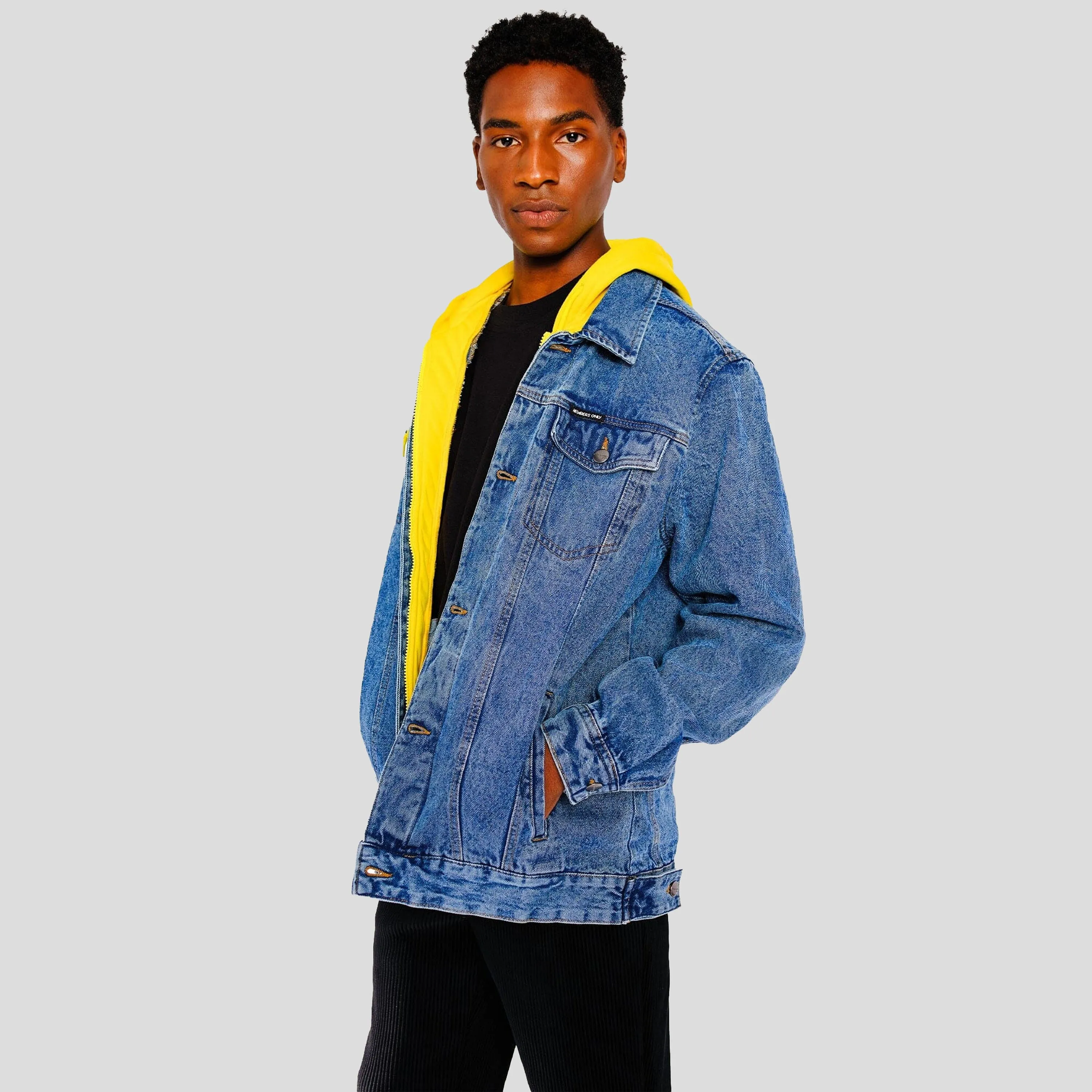 Men's Spongebob Hoodie Trucker Jacket - FINAL SALE sold by Members Only product image thumbnail 4