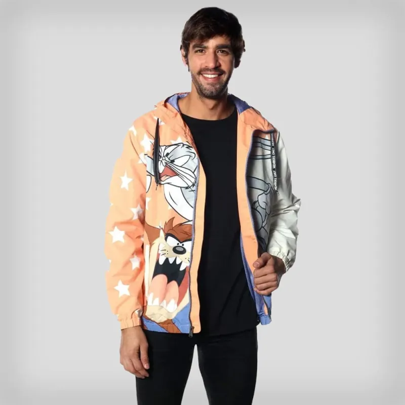 Men's Big Bugs Looney Tunes Windbreaker Jacket - FINAL SALE sold by Members Only