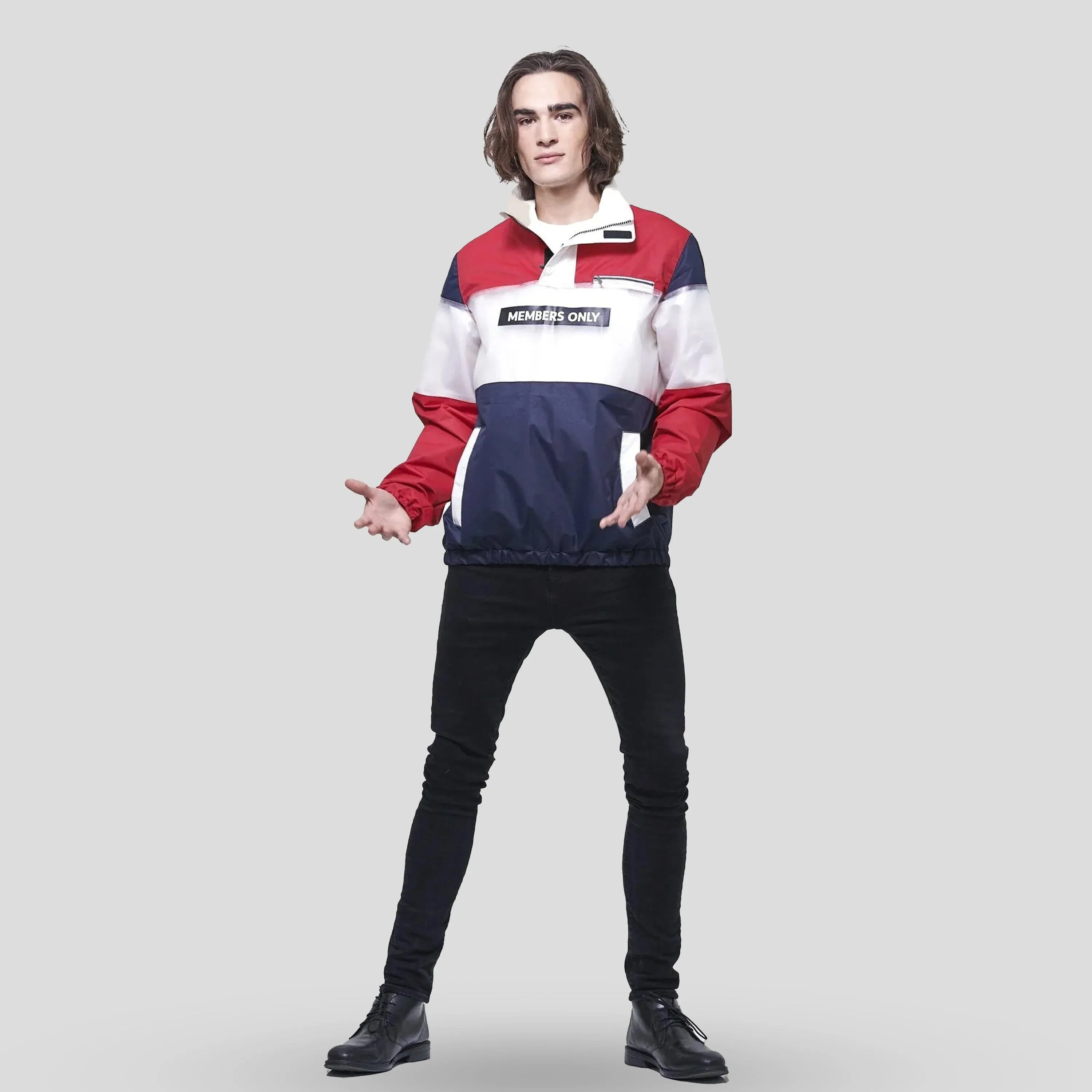 Men's Color and Translucent Block Jacket - FINAL SALE sold by Members Only product image thumbnail 5