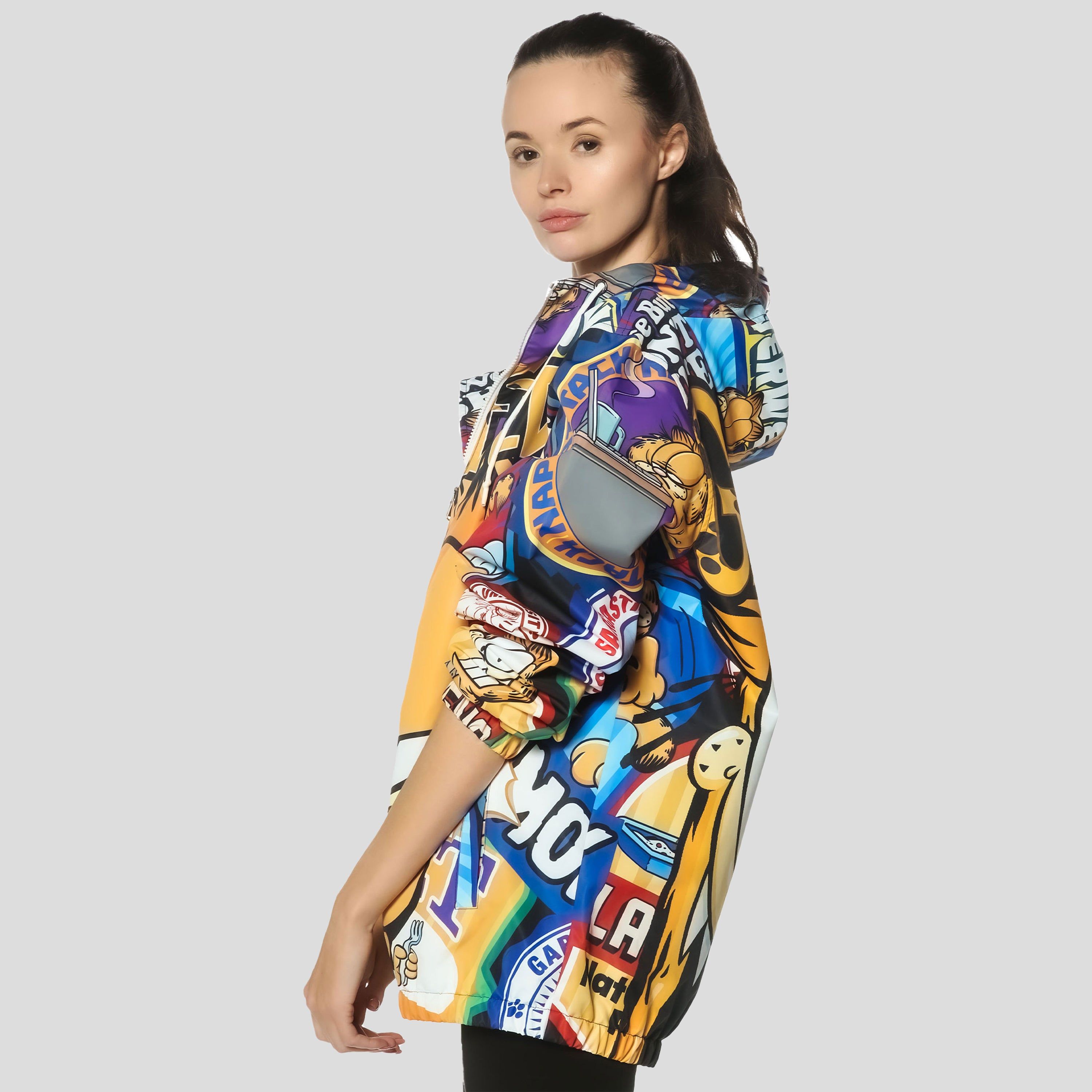 Women's Garfield Windbreaker Oversized Jacket - FINAL SALE sold by Members Only product image thumbnail 3