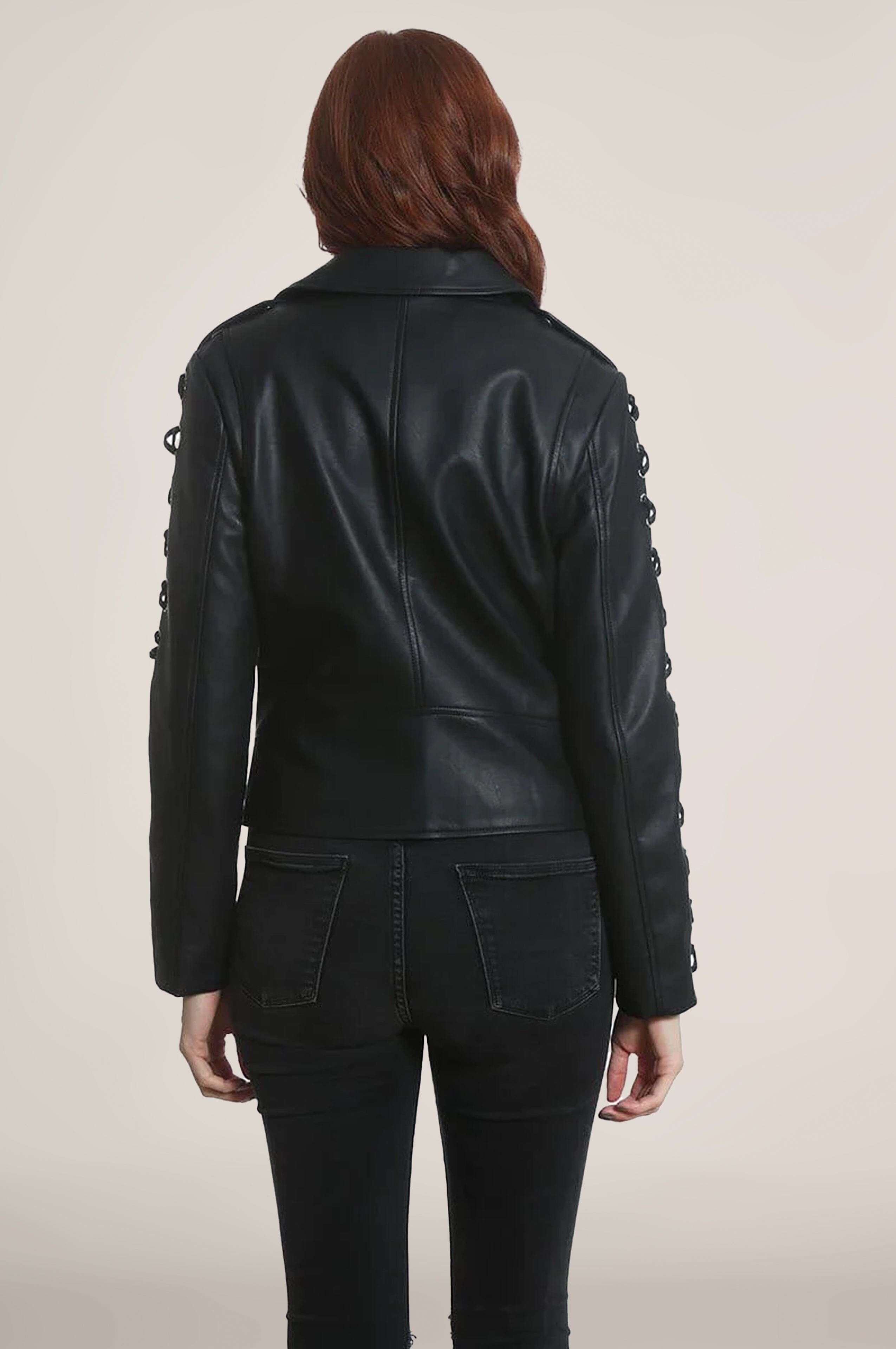 Women's Studded Vegan Leather Jacket - FINAL SALE sold by Members Only product image thumbnail 3