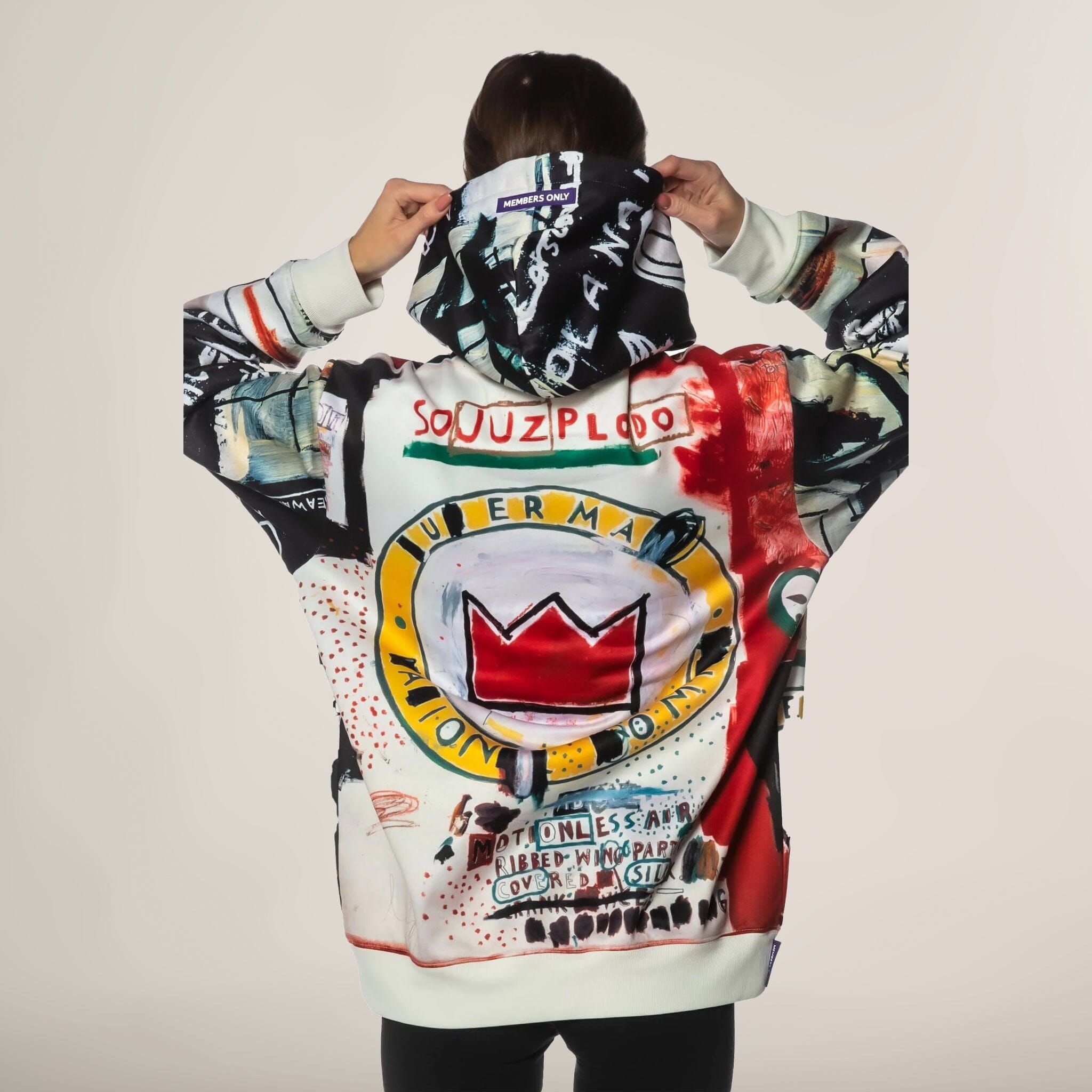 Women's Basquiat X Members Only Hoodie Oversized Jacket - FINAL SALE sold by Members Only product image thumbnail 3