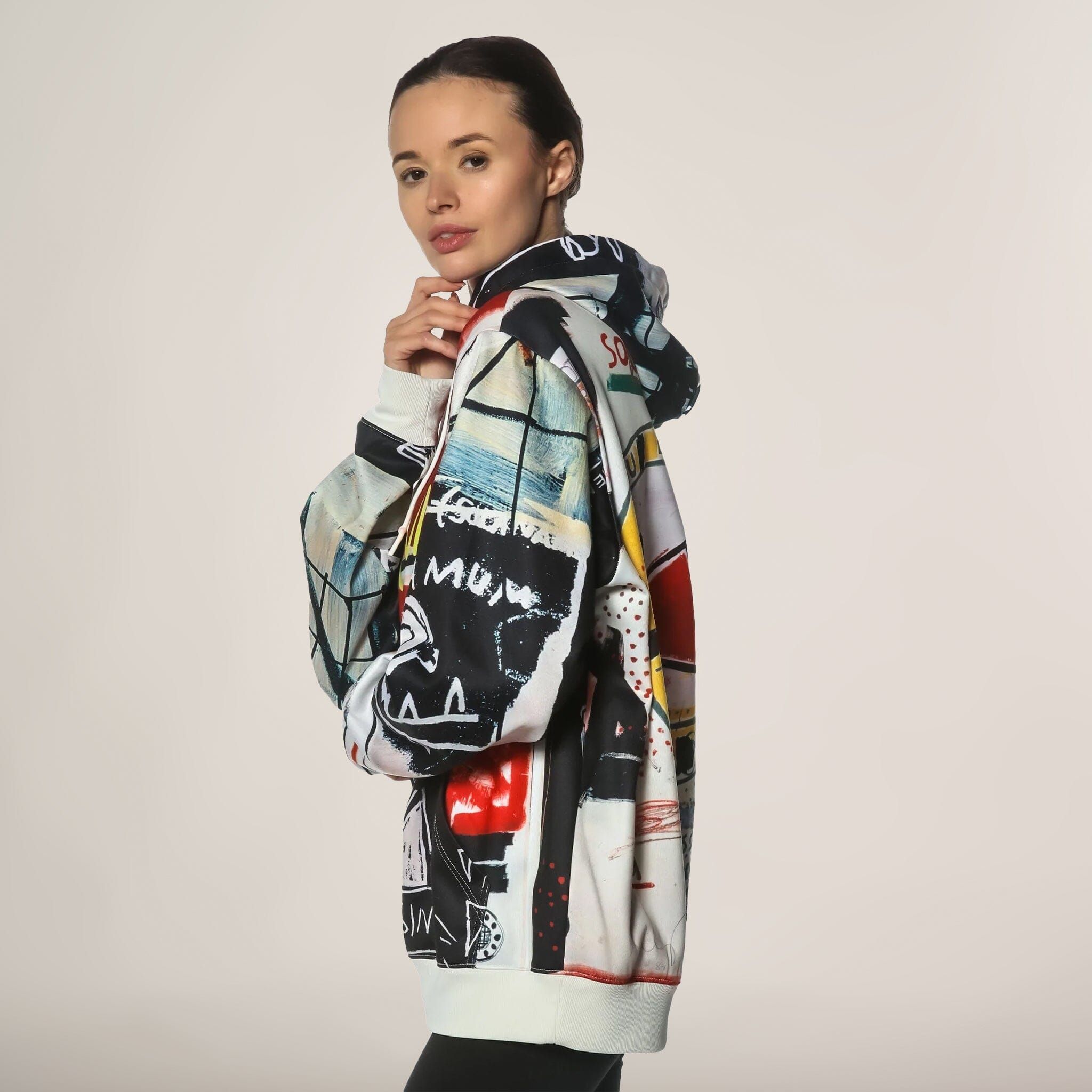 Women's Basquiat X Members Only Hoodie Oversized Jacket - FINAL SALE sold by Members Only product image thumbnail 4