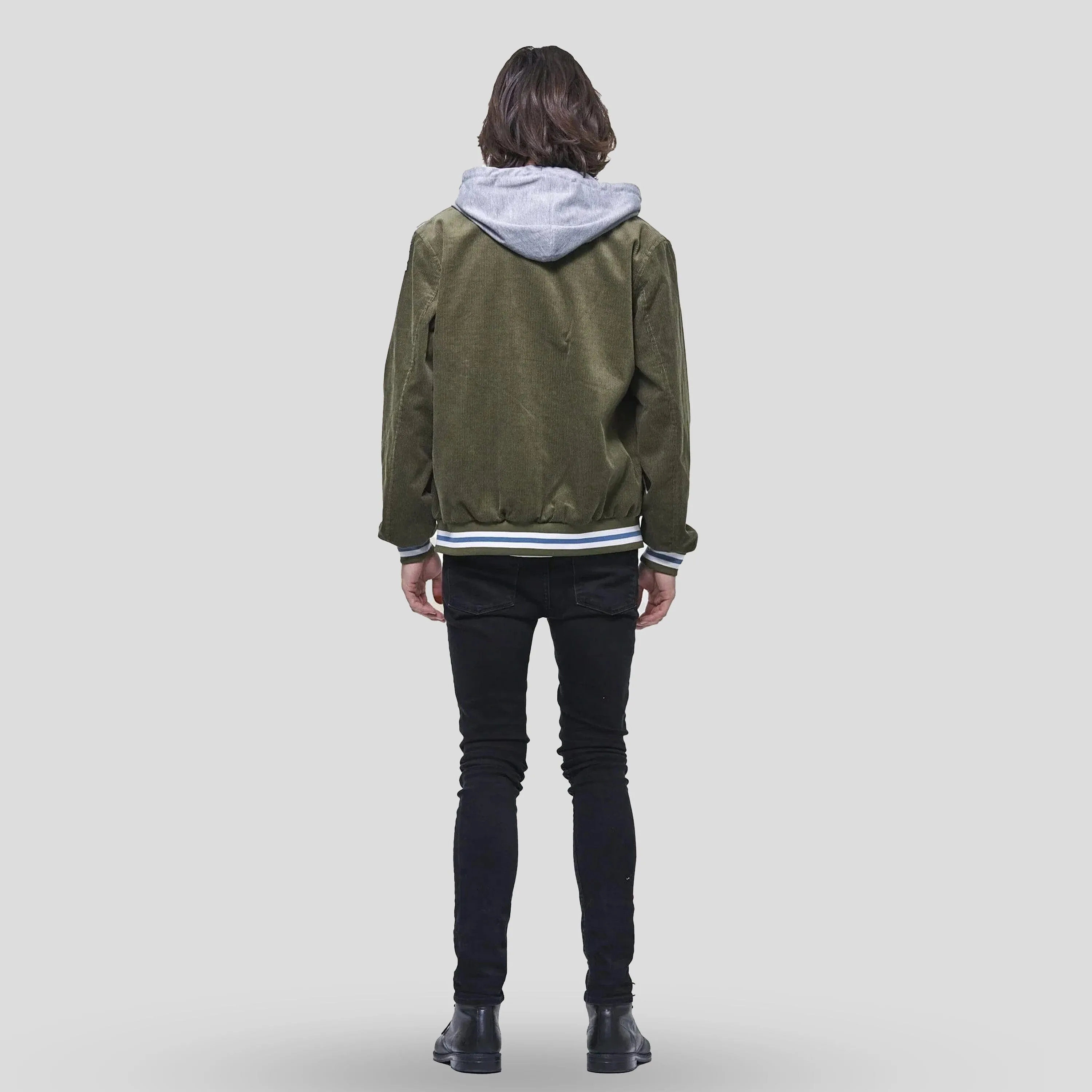 Men's Corduroy Varsity Jacket with Hood - FINAL SALE sold by Members Only product image thumbnail 5