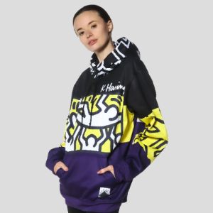 Women's Keith Haring X Members Only Hoodie Oversized Jacket - FINAL SALE sold by Members Only
