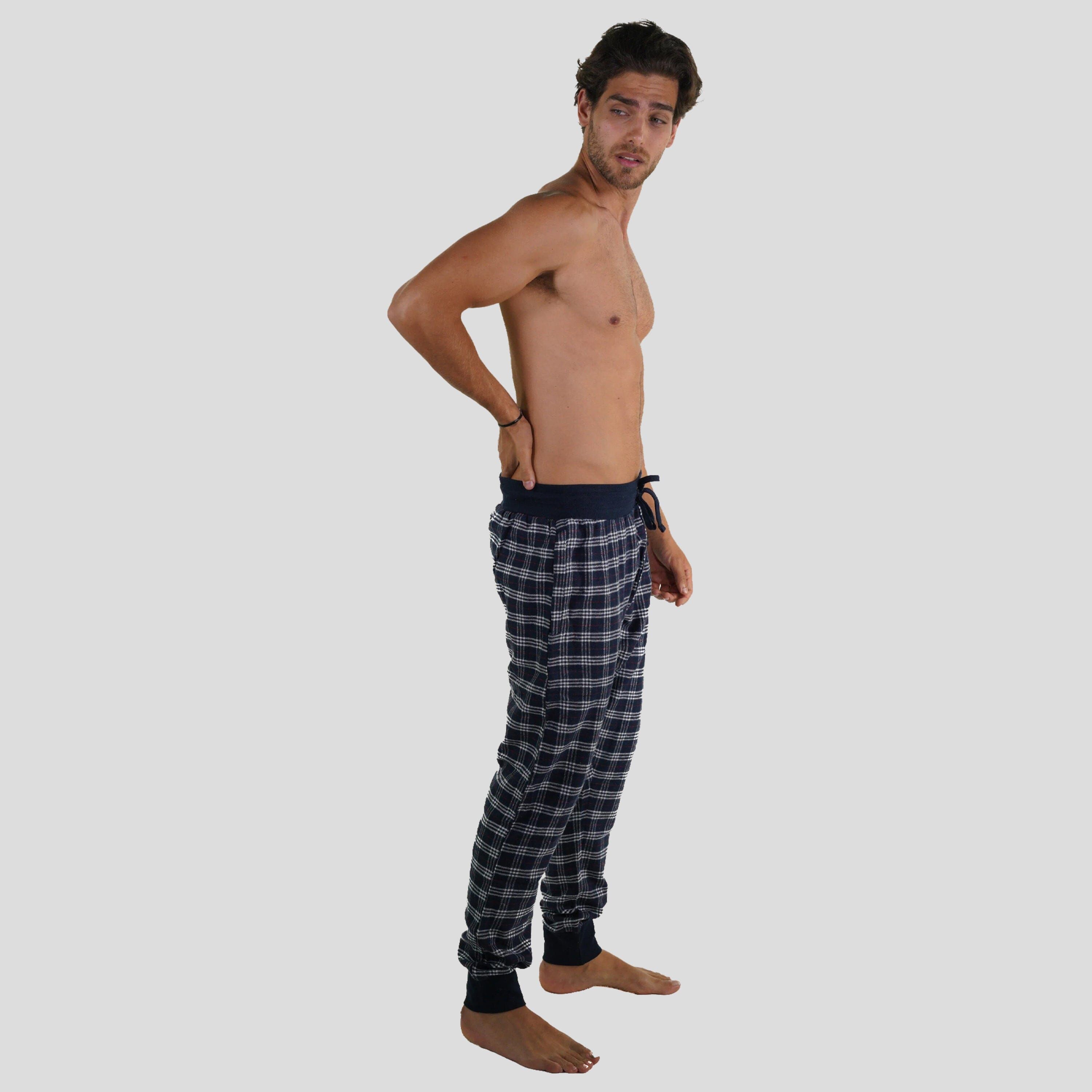 Men's Flannel Jogger Lounge Pants - GREY/RED - FINAL SALE sold by Members Only product image thumbnail 3