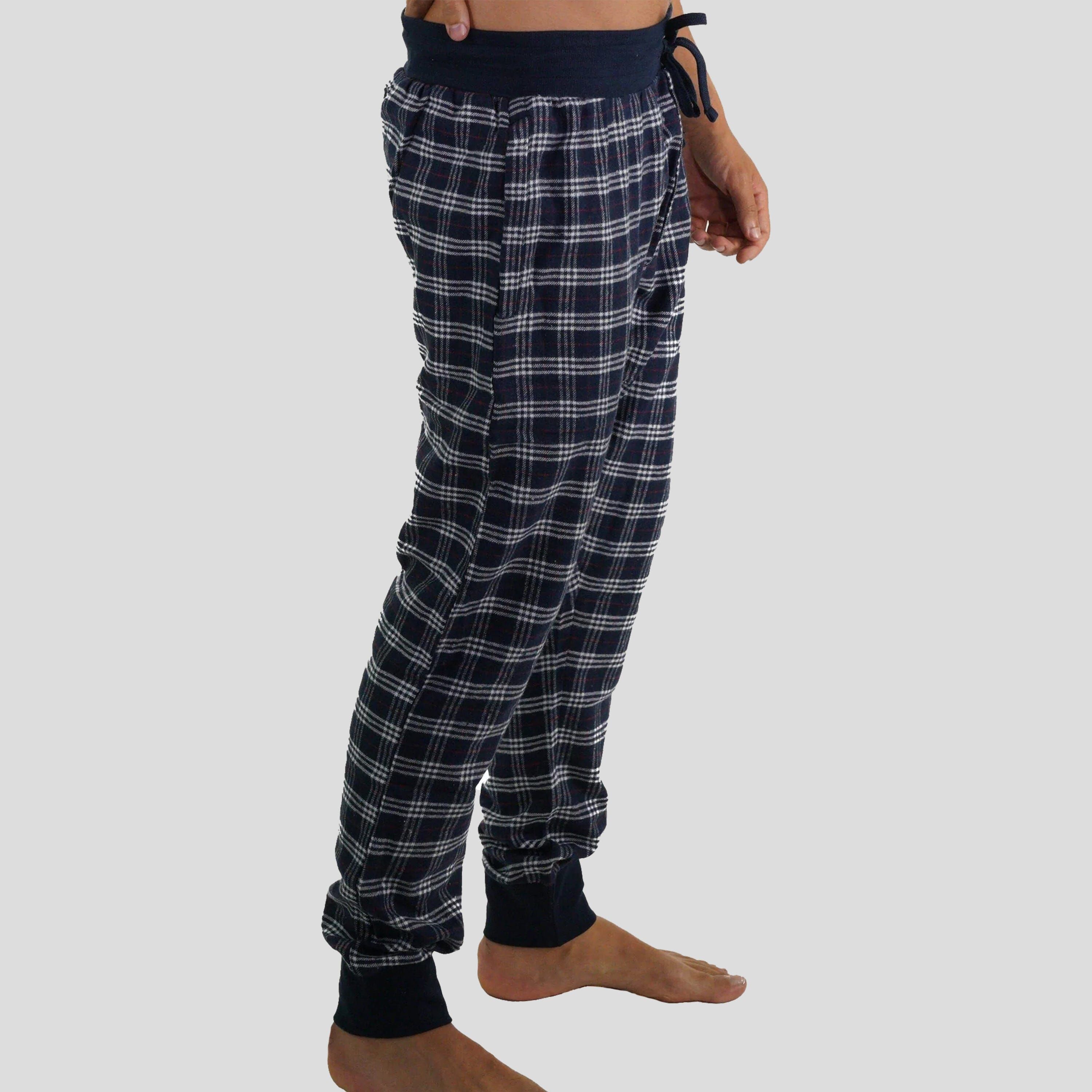 Men's Flannel Jogger Lounge Pants - GREY/RED - FINAL SALE sold by Members Only product image thumbnail 5