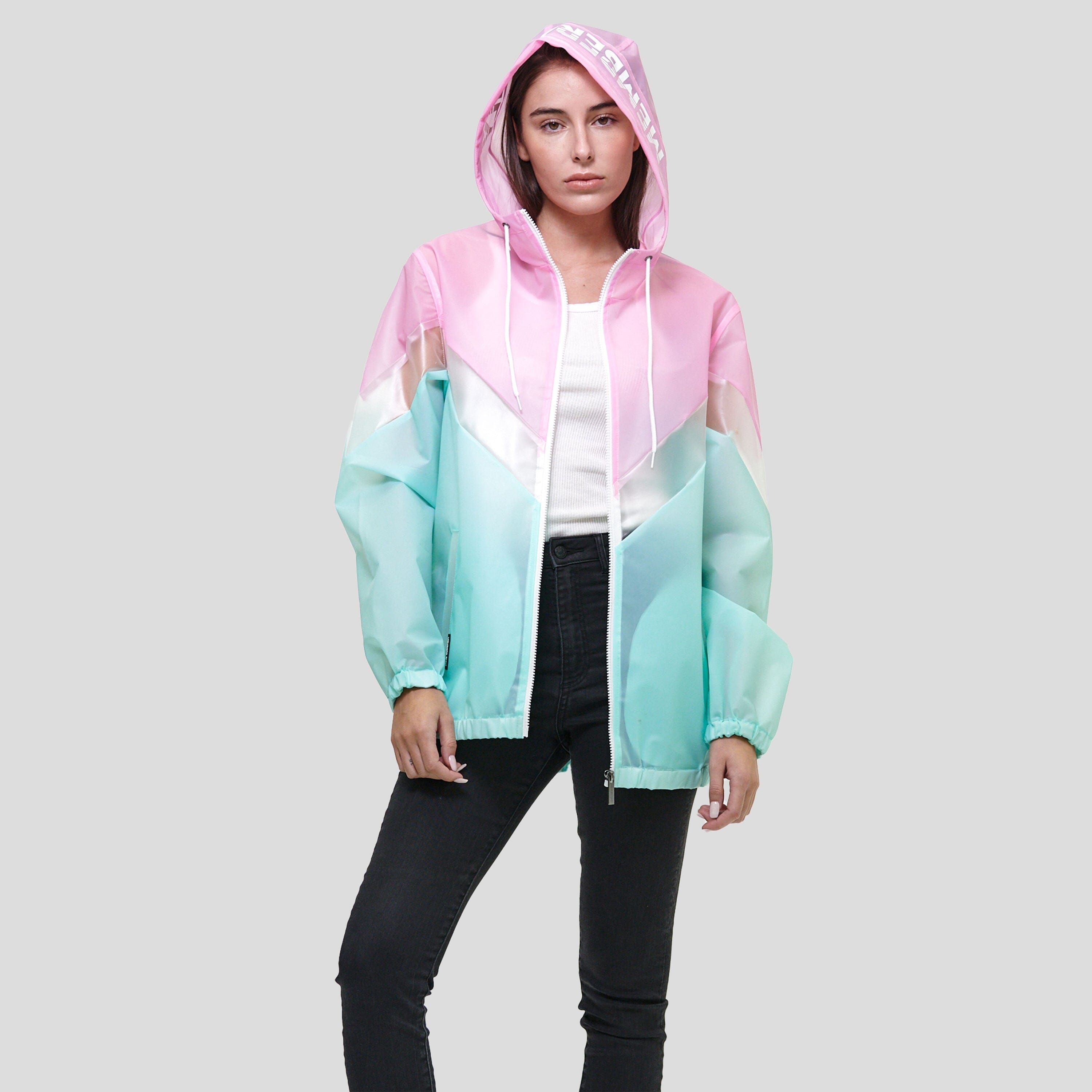 Women's Color Block Translucent Short Jacket - FINAL SALE sold by Members Only product image thumbnail 2