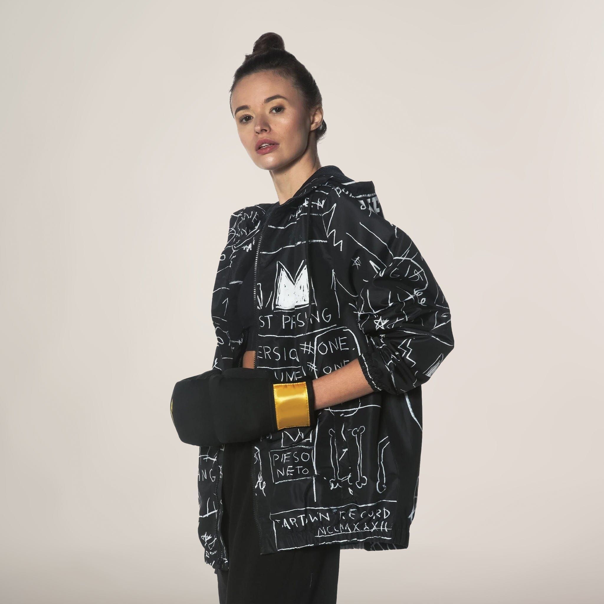 Women's Basquiat X Members Only Windbreaker Oversized Jacket - FINAL SALE sold by Members Only product image thumbnail 5