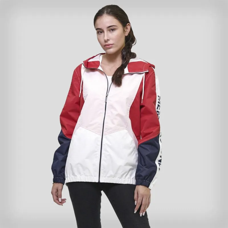 Women's Color Block Poly Taslon Zip Front Jacket - FINAL SALE sold by Members Only