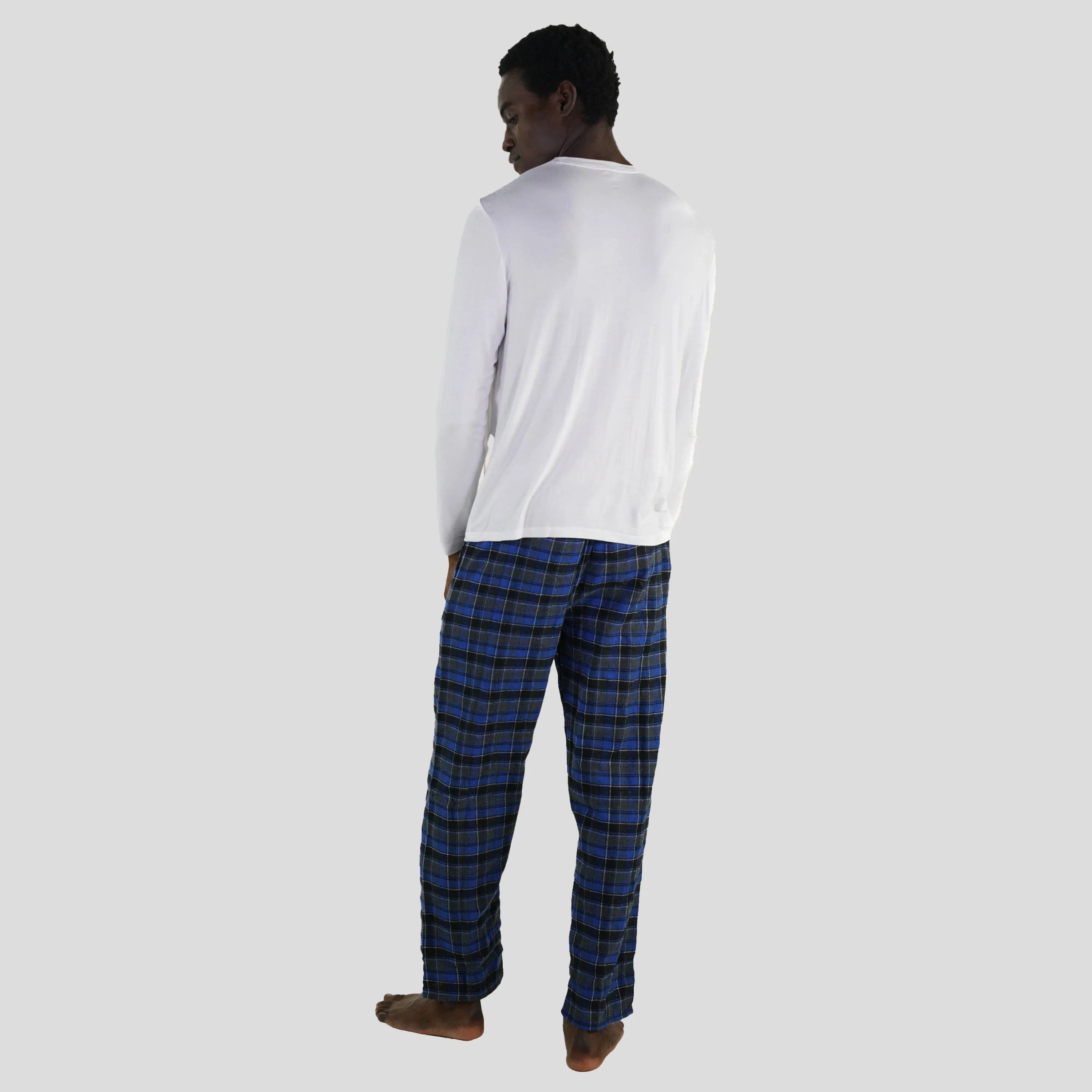 Men's Bamboo Rayon Long Sleeve Knit Sleep Shirt - White - FINAL SALE sold by Members Only product image thumbnail 3