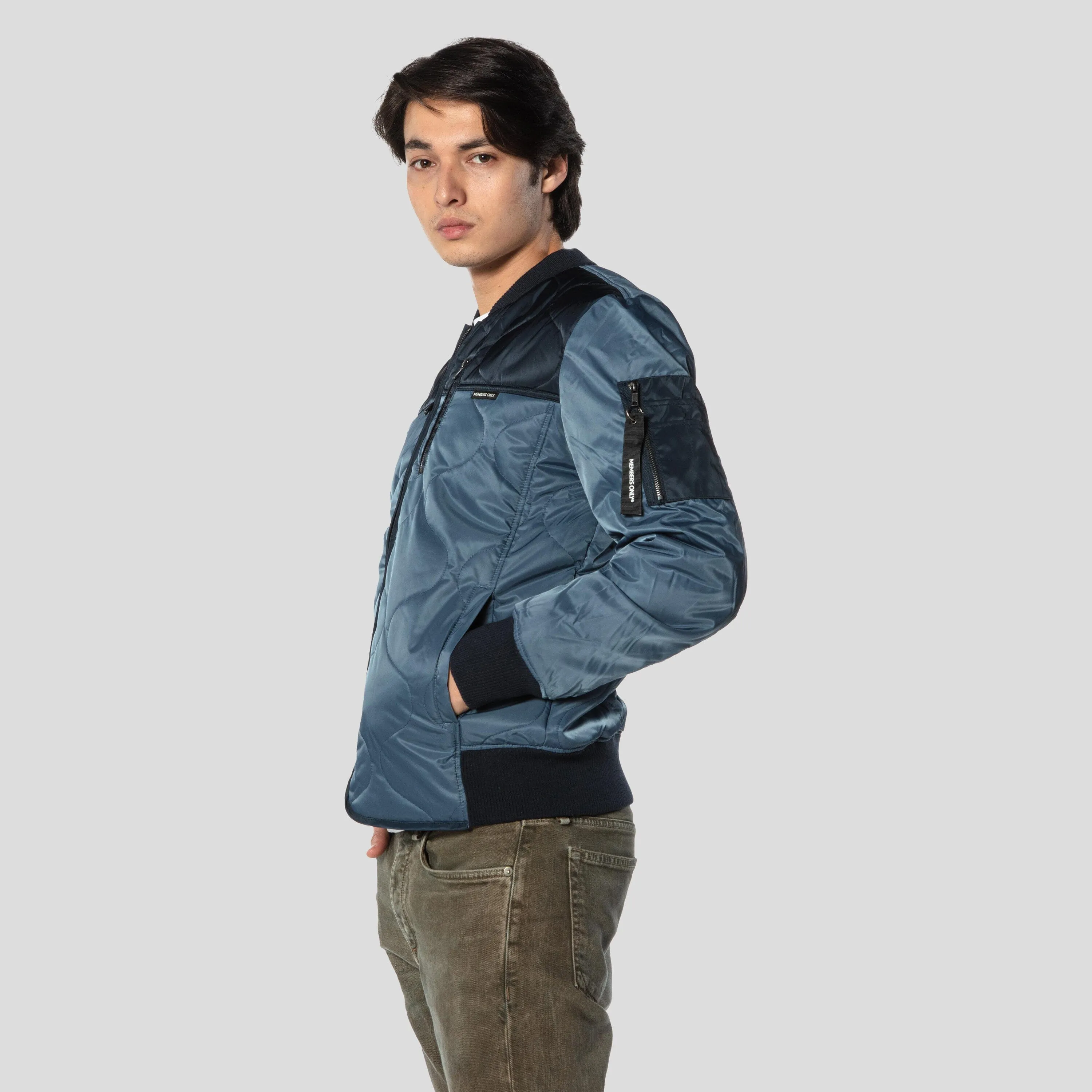 Men's Oval Quilt Bomber Jacket - FINAL SALE sold by Members Only product image thumbnail 3