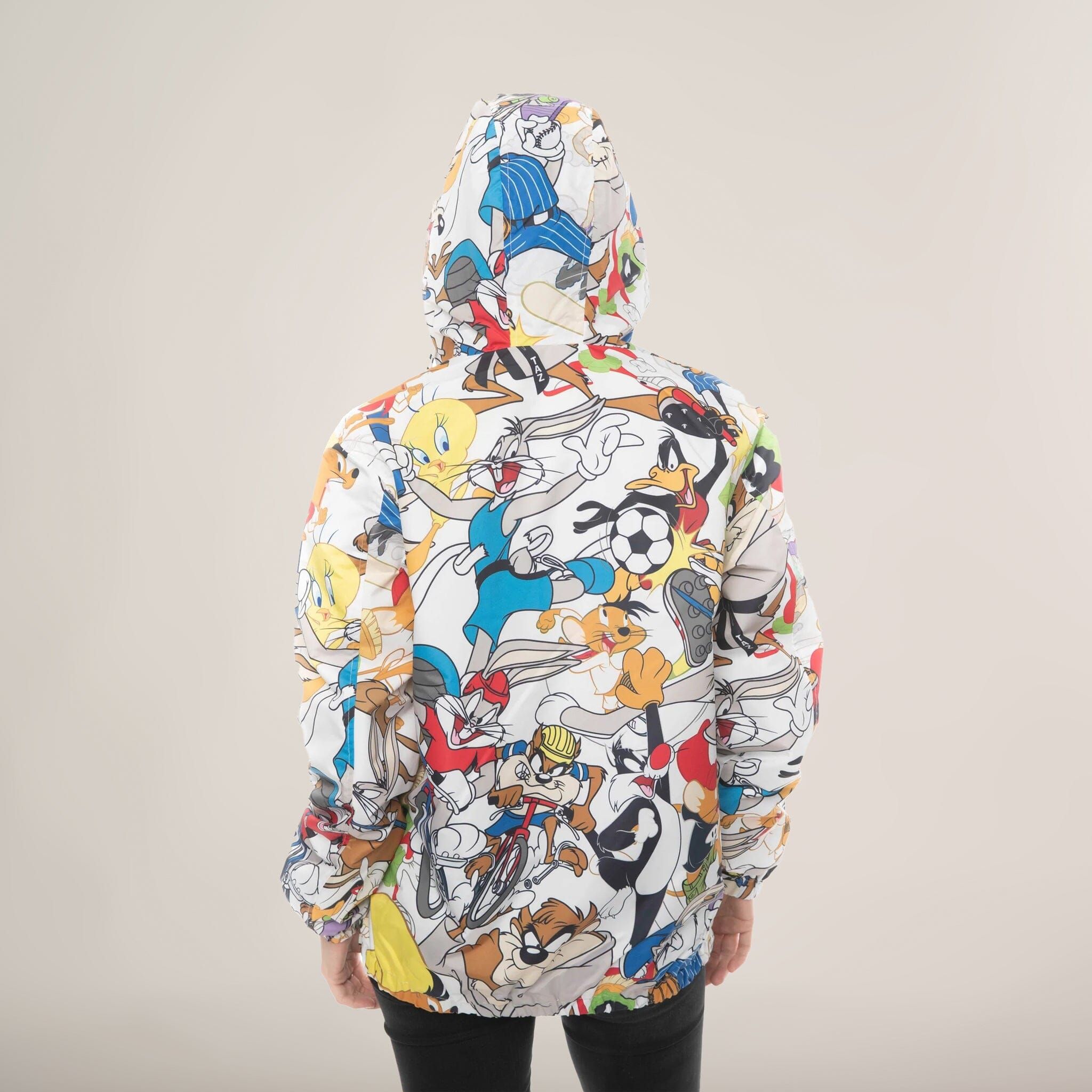 Women's Looney Tunes Collab Print Windbreaker Oversized Jacket - FINAL SALE sold by Members Only product image thumbnail 3