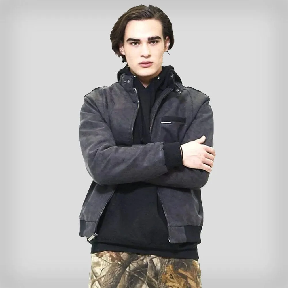 Men's Faux Suede Iconic Racer Jacket - FINAL SALE sold by Members Only