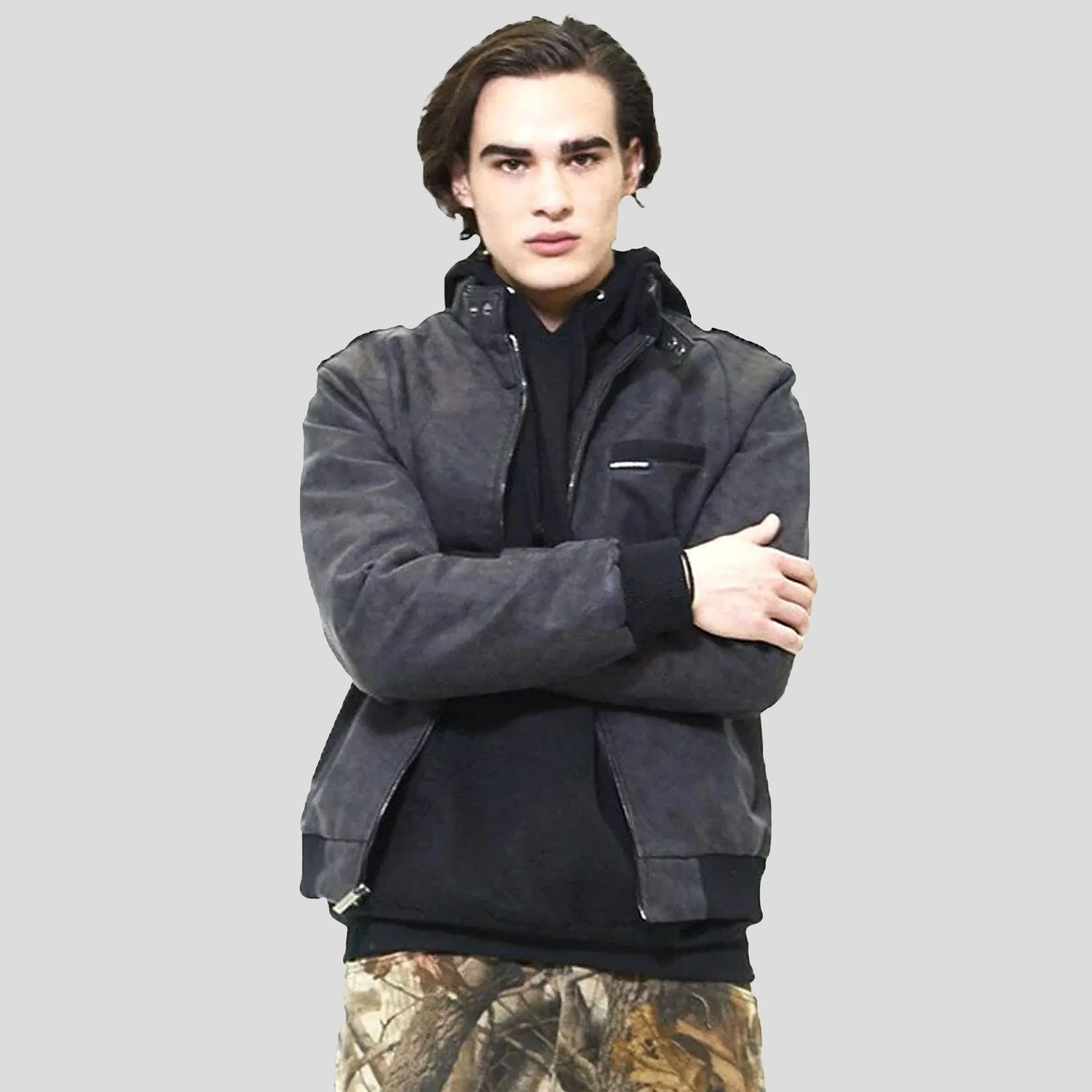 Men's Faux Suede Iconic Racer Jacket - FINAL SALE sold by Members Only product image thumbnail 2