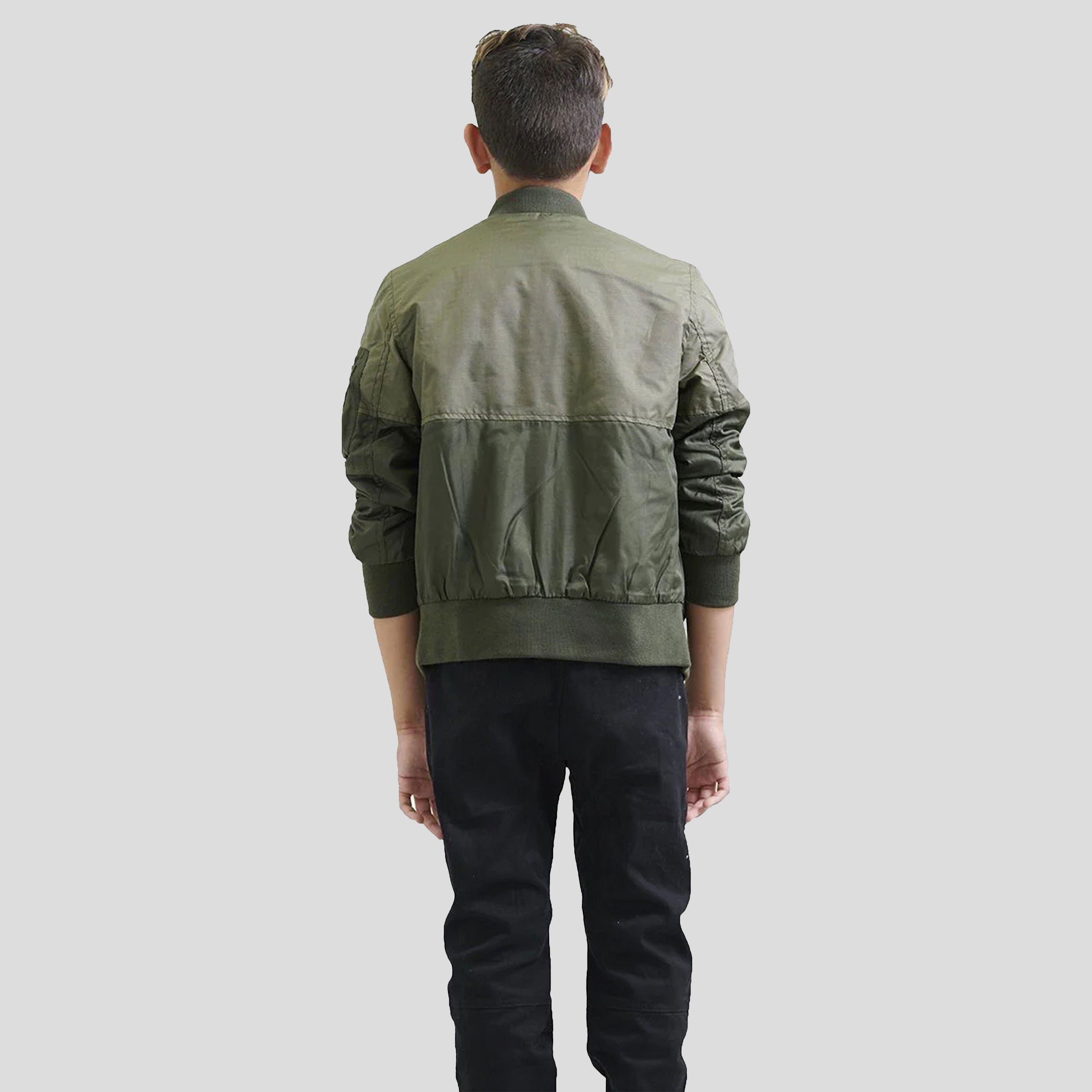 Boy's Flight Satin Two Tone Bomber Jacket - FINAL SALE sold by Members Only product image thumbnail 3