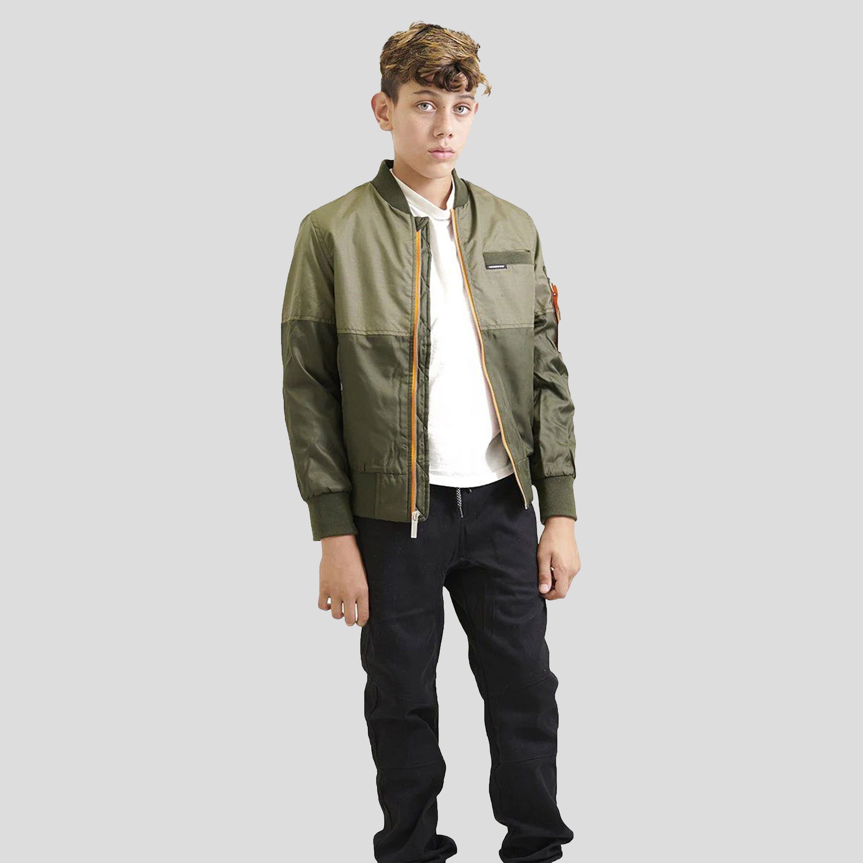 Boy's Flight Satin Two Tone Bomber Jacket - FINAL SALE sold by Members Only product image thumbnail 2