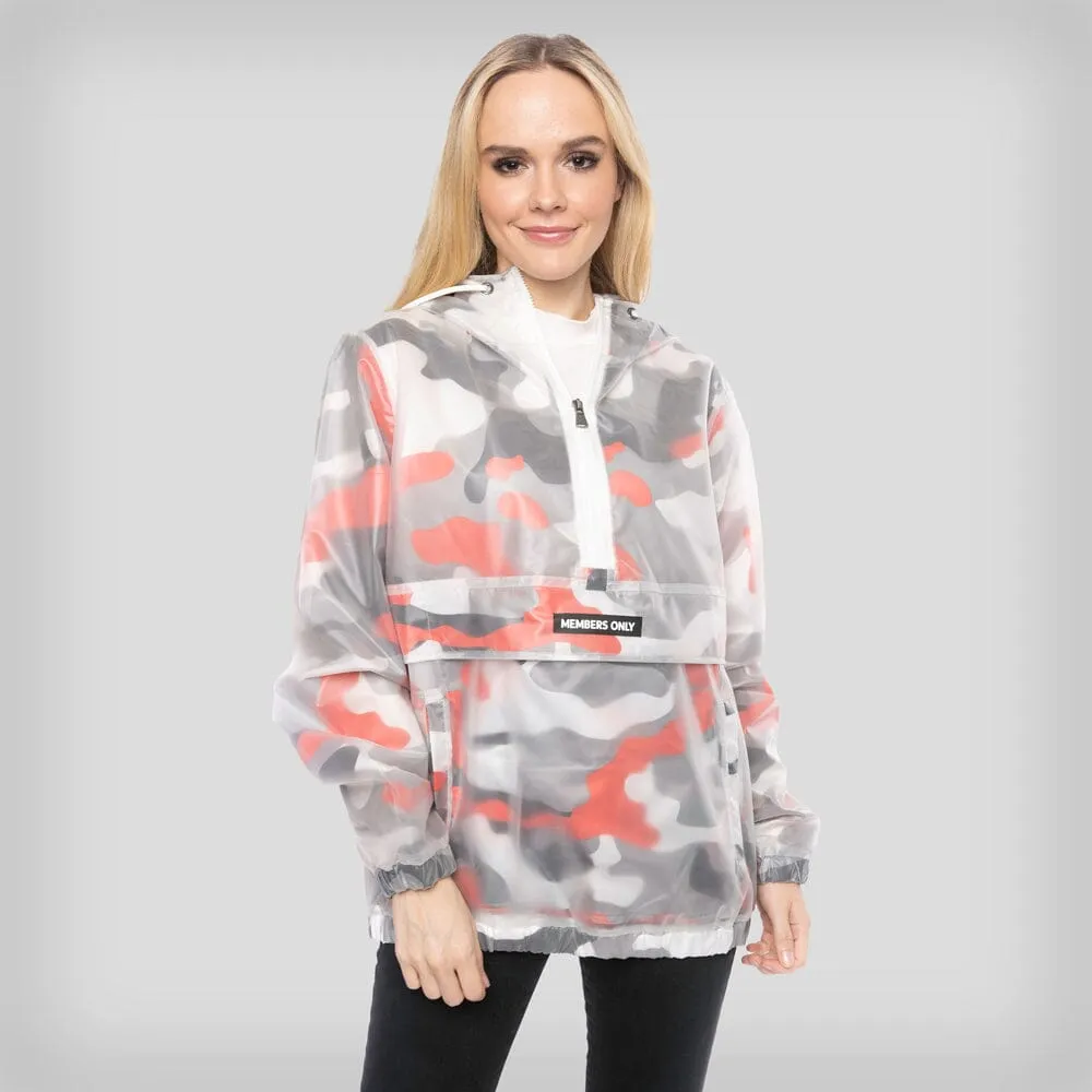 Women's Translucent Camo Print Popover Oversized Jacket - FINAL SALE sold by Members Only product image thumbnail 5