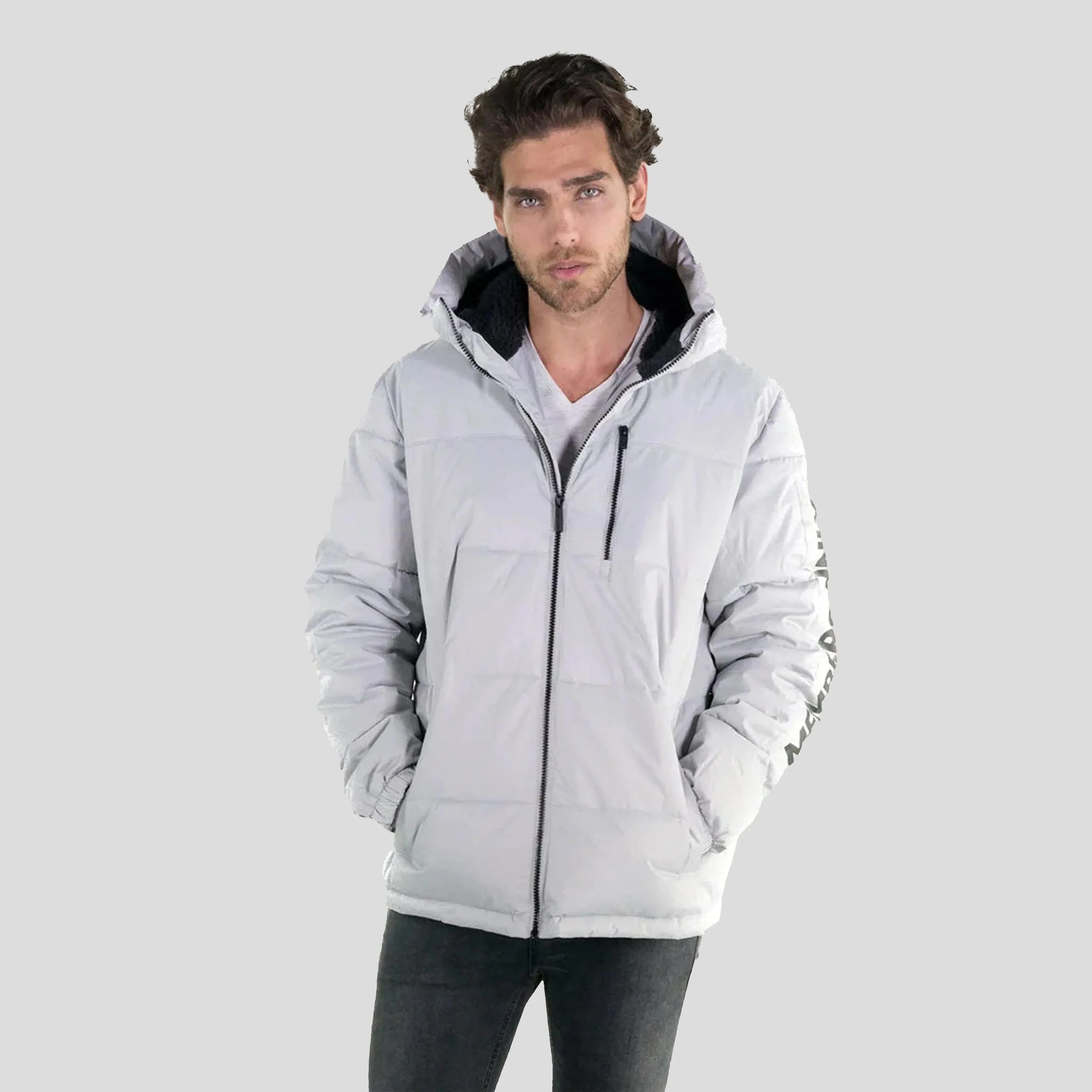 Mens Twill Block Puffer Jacket - FINAL SALE sold by Members Only product image thumbnail 2