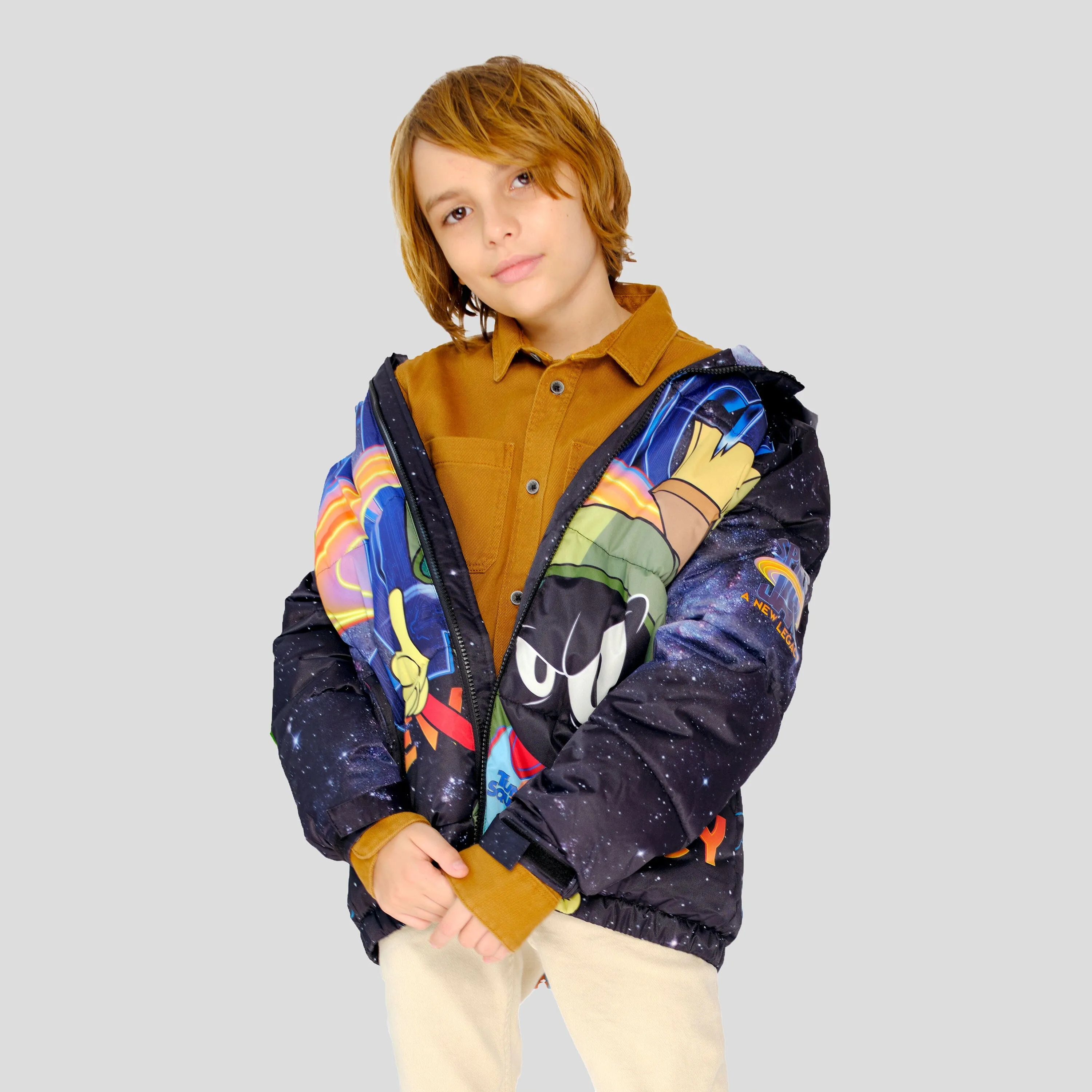 Boy's Space Jam Puffer Jacket - FINAL SALE sold by Members Only product image thumbnail 3