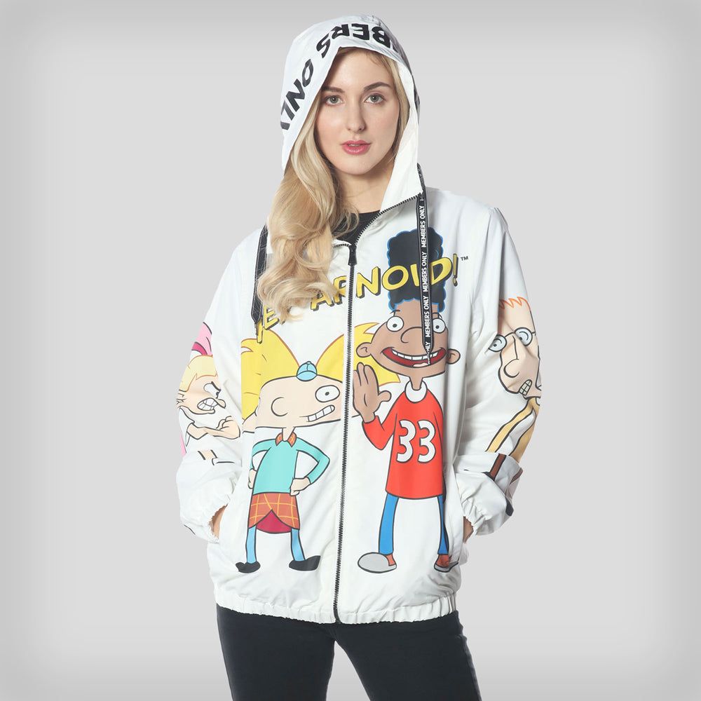 Women's Hey Arnold Windbreaker Oversized Jacket - FINAL SALE sold by Members Only