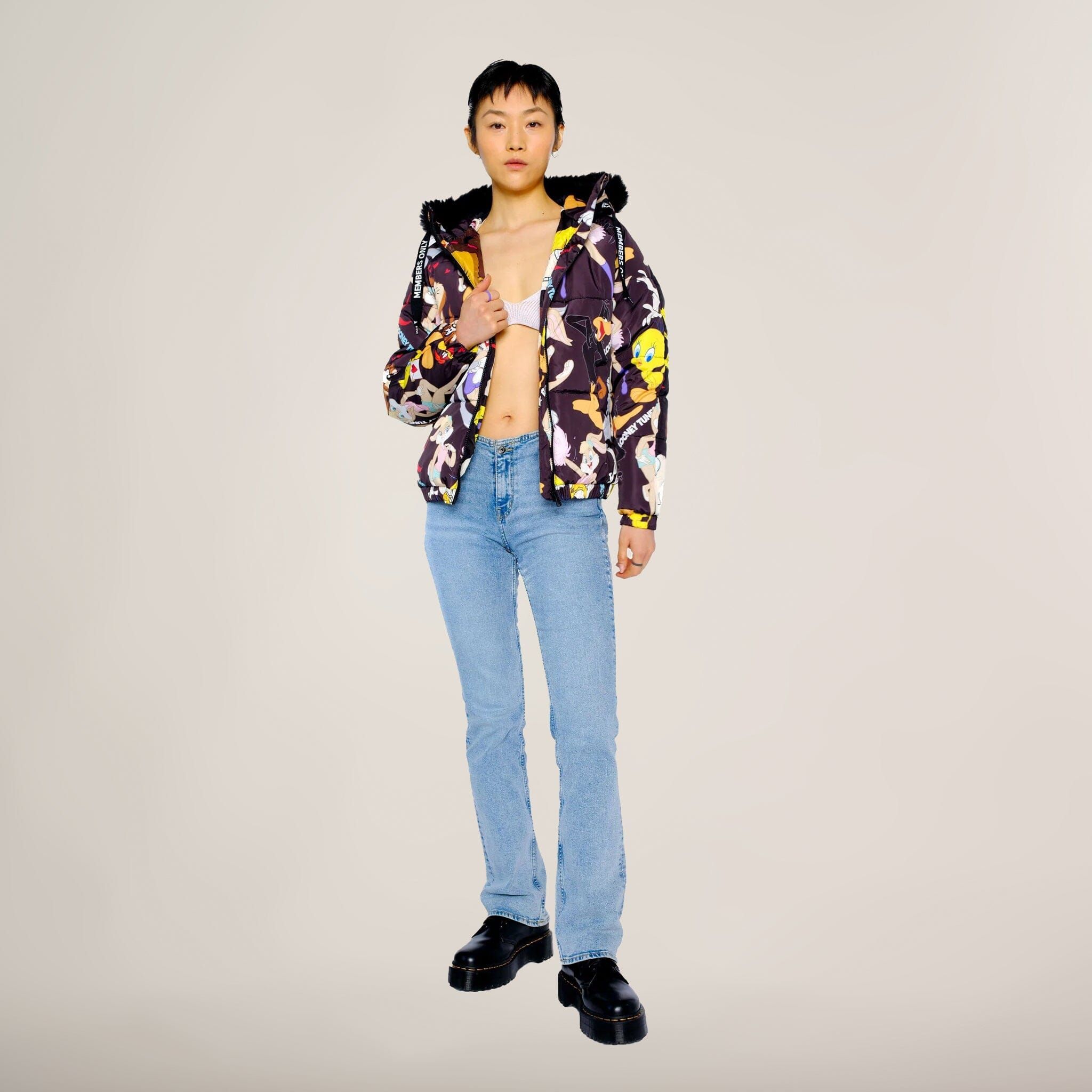 Women's Looney Tunes Snorkel Bomber Jacket - FINAL SALE sold by Members Only product image thumbnail 10