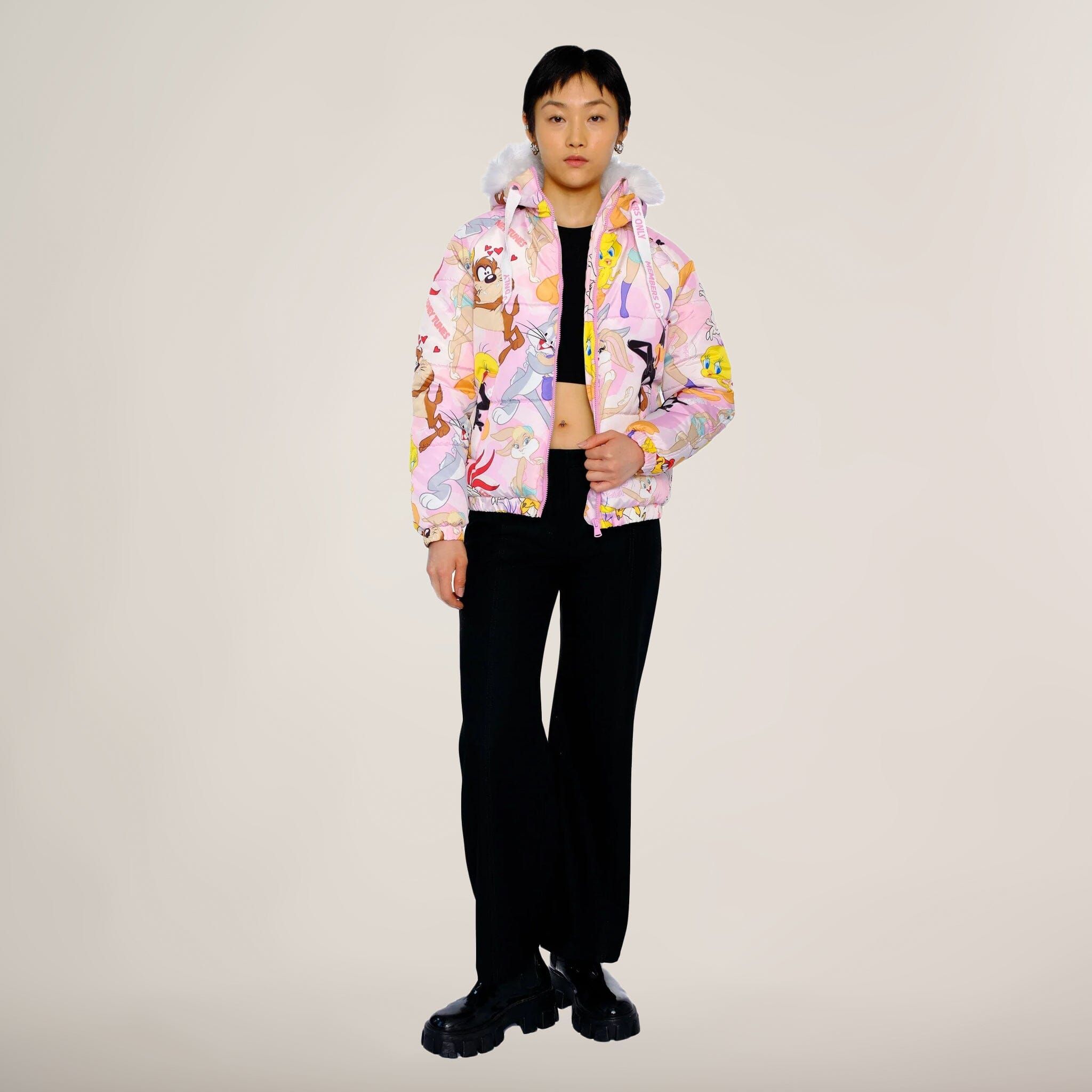 Women's Looney Tunes Snorkel Bomber Jacket - FINAL SALE sold by Members Only product image thumbnail 3