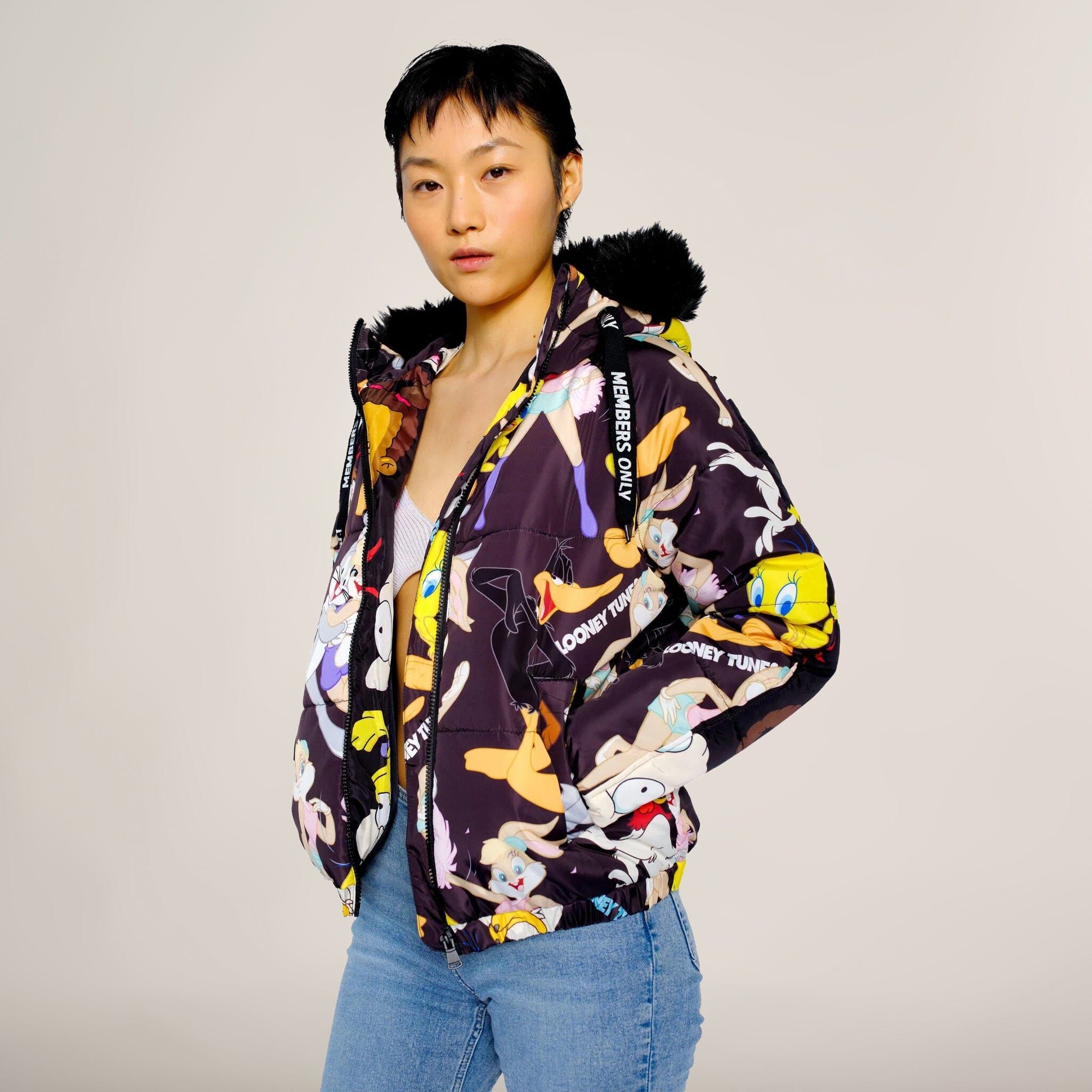Women's Looney Tunes Snorkel Bomber Jacket - FINAL SALE sold by Members Only product image thumbnail 7