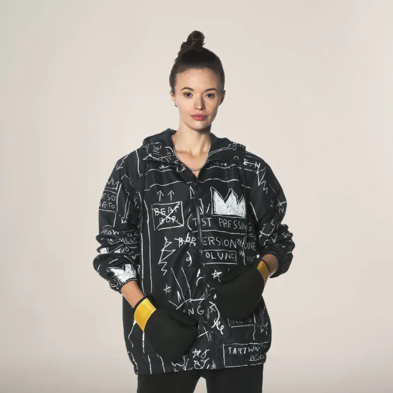 Women's Basquiat X Members Only Windbreaker Oversized Jacket - FINAL SALE sold by Members Only