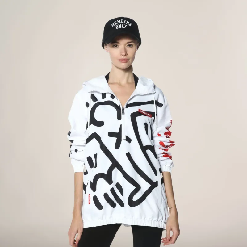 Women's Keith Haring X Members Only Windbreaker Oversized Jacket - FINAL SALE sold by Members Only