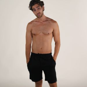 Men's Jersey Sleep Shorts - Black sold by Members Only