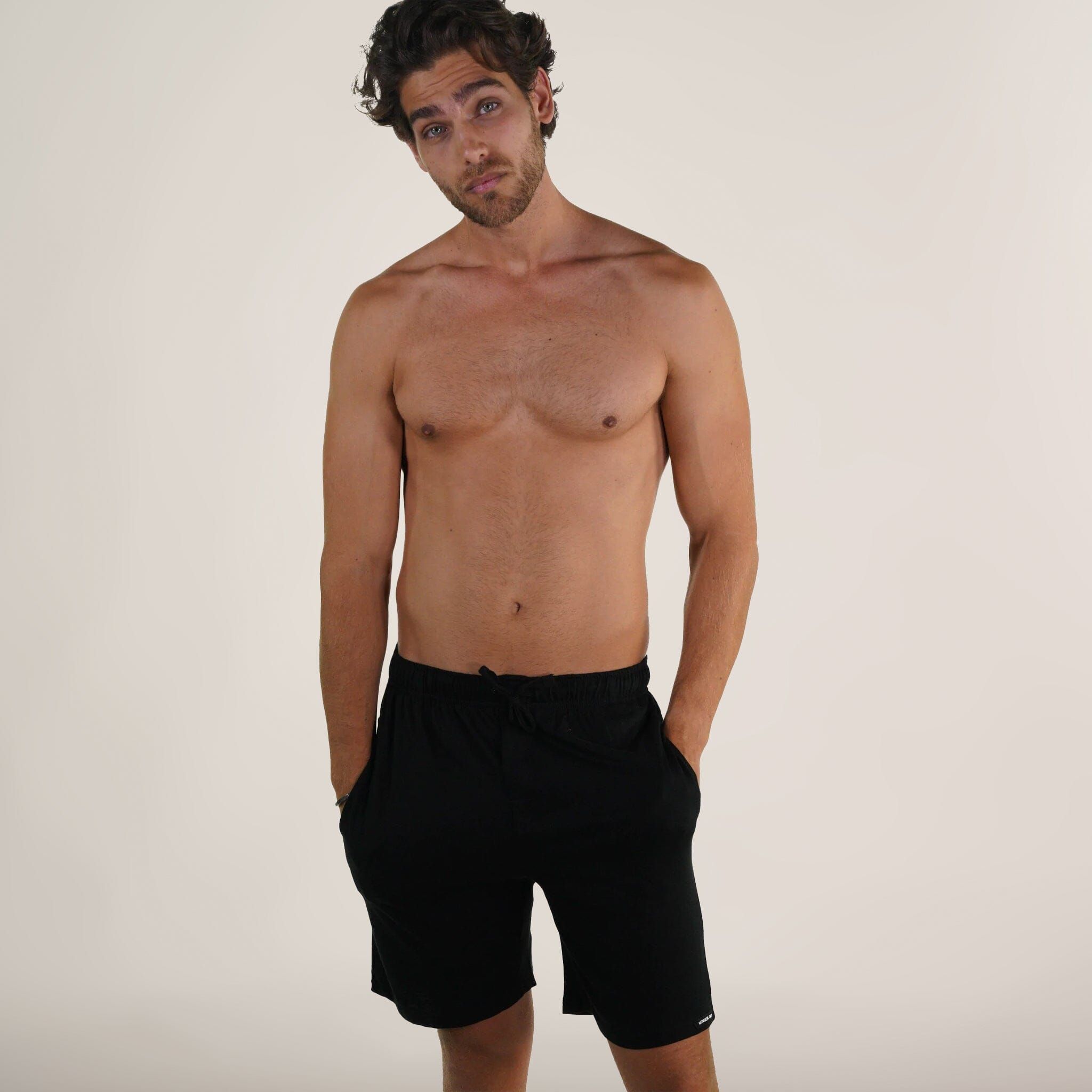 Men's Jersey Sleep Shorts - Black sold by Members Only product image thumbnail 2