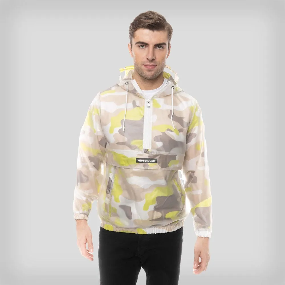 Men's Translucent Camo Print Popover Jacket - FINAL SALE sold by Members Only